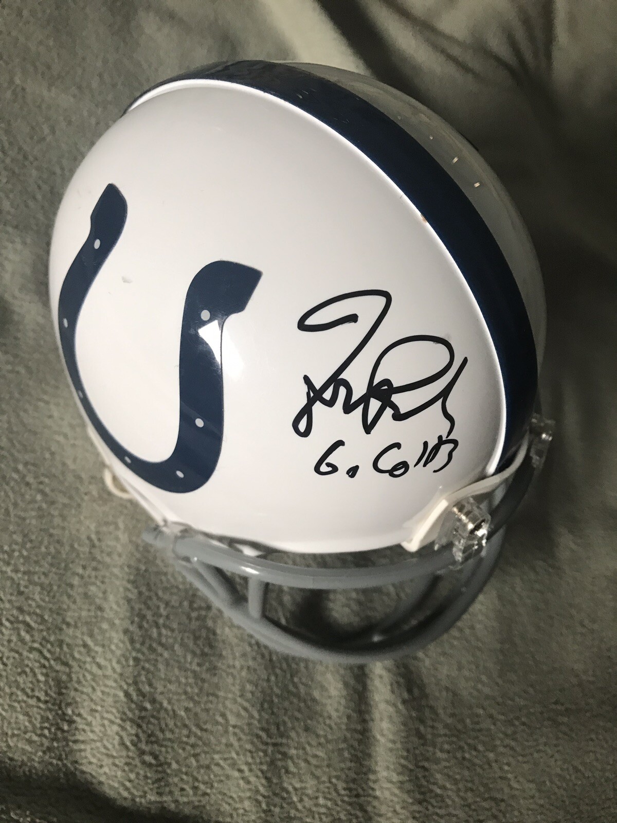 Coach Frank Reich Signed Mini Helmet Indianapolis Colts Autographed
