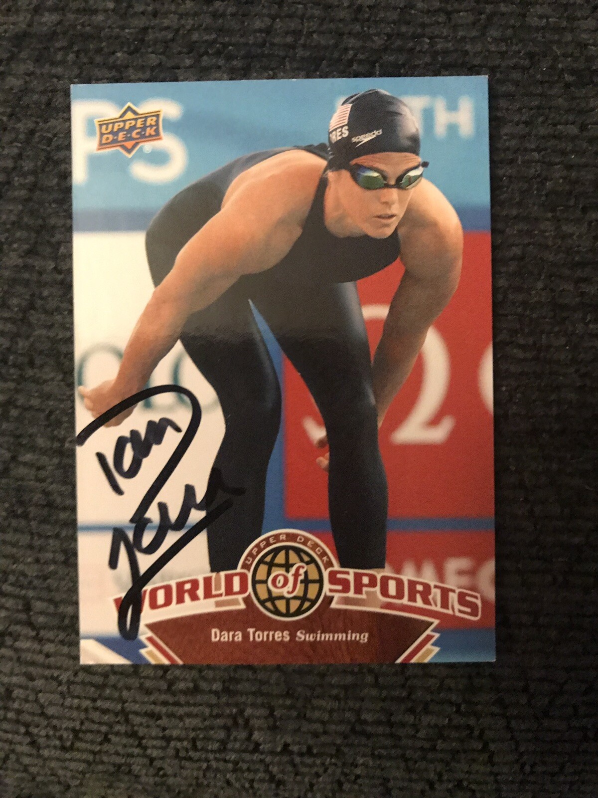 Dara Torres Signed Trading Card Autographed Swimming Legend
