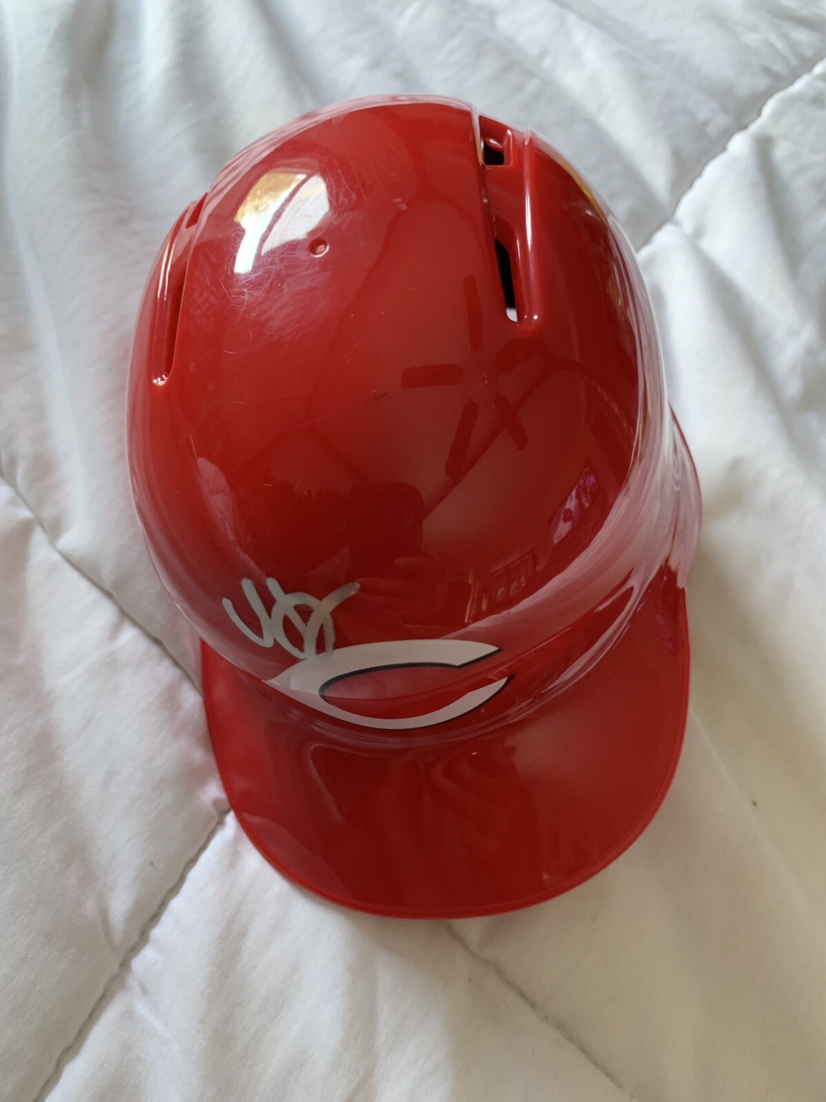 Hunter Greene Signed Cincinnati Reds Mini Helmet Autographed
