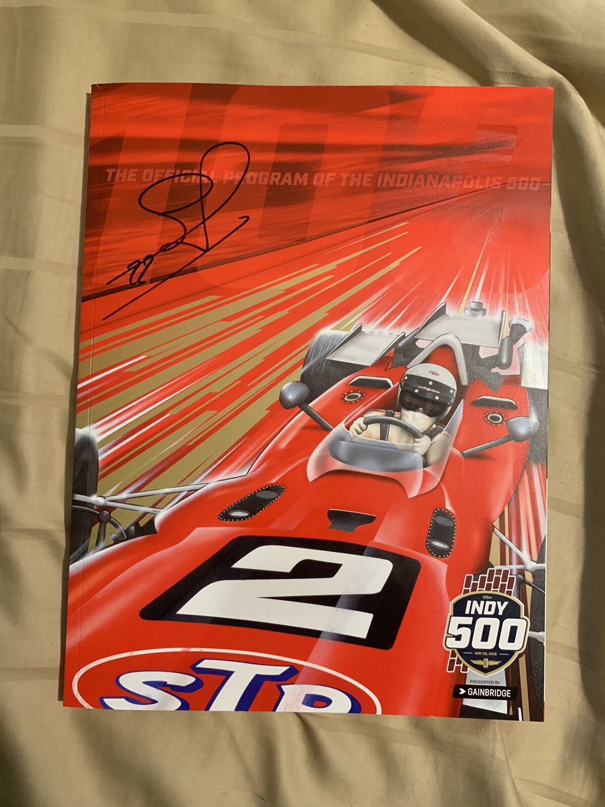 Team Penske Signed 2019 Indy Car Program Simon Pagenaud Winner Indianapolis 500
