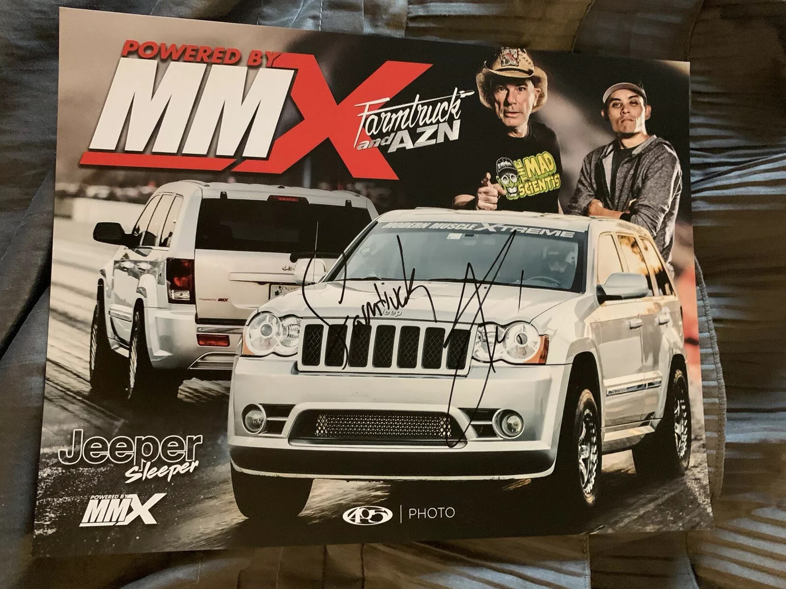 Street Outlaws Farmtruck & AZN Signed Promo Card 2019 PRI
