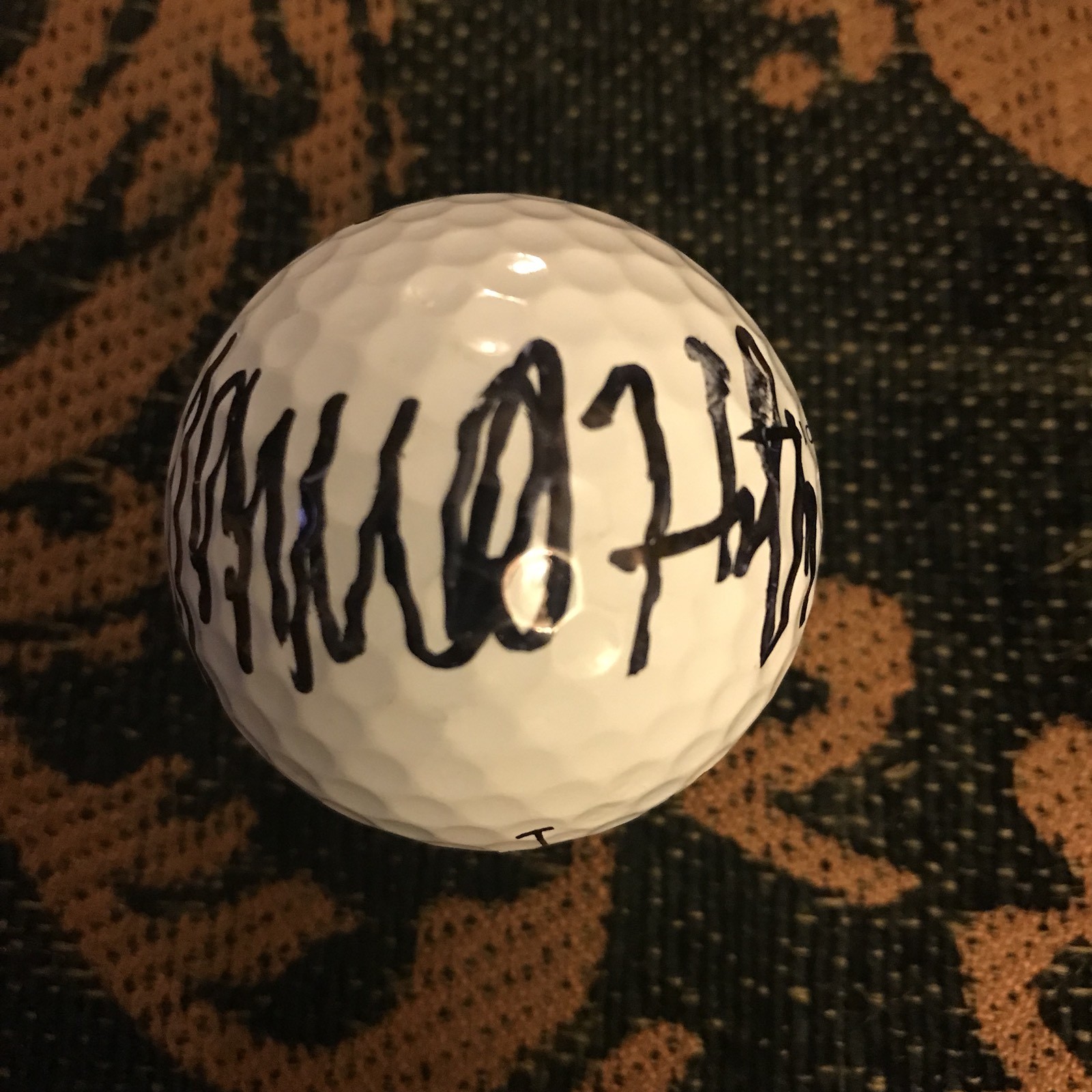 James Hahn Signed Golf Ball Pga Tour Autographed
