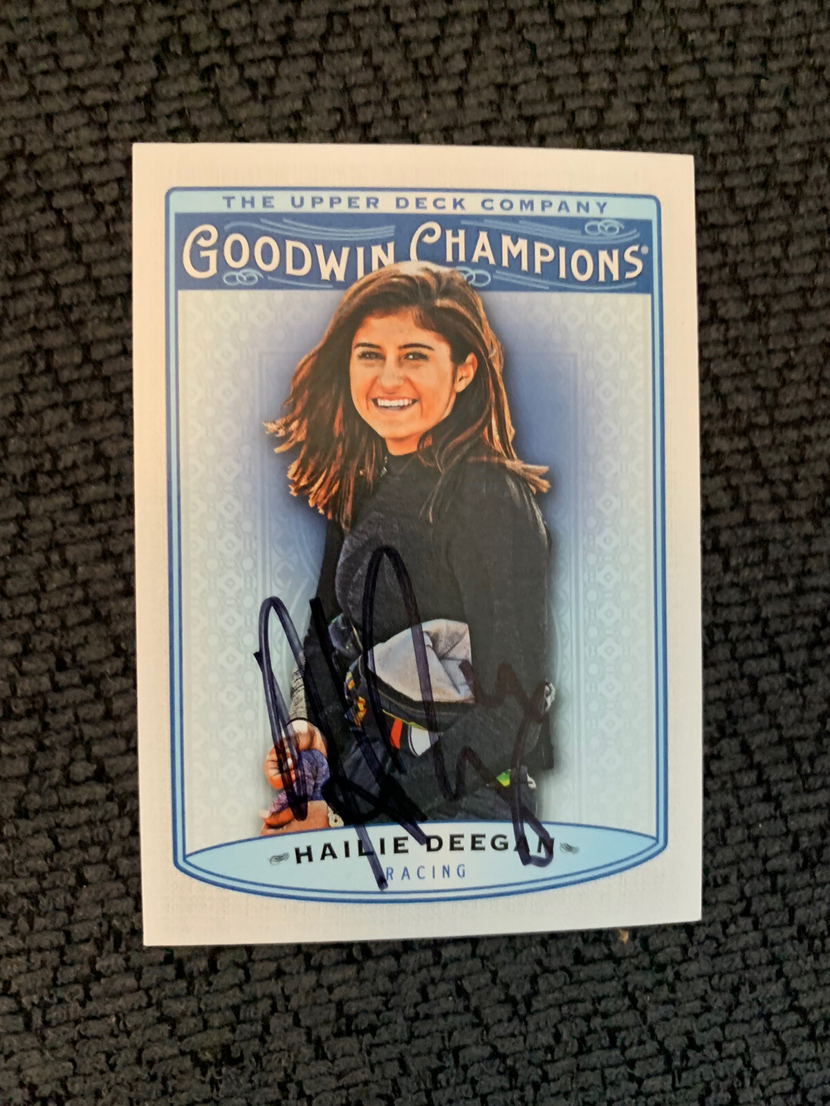 Hailie Deegan Signed Nascar Trading Card Autographed Goodwin Champions 2019
