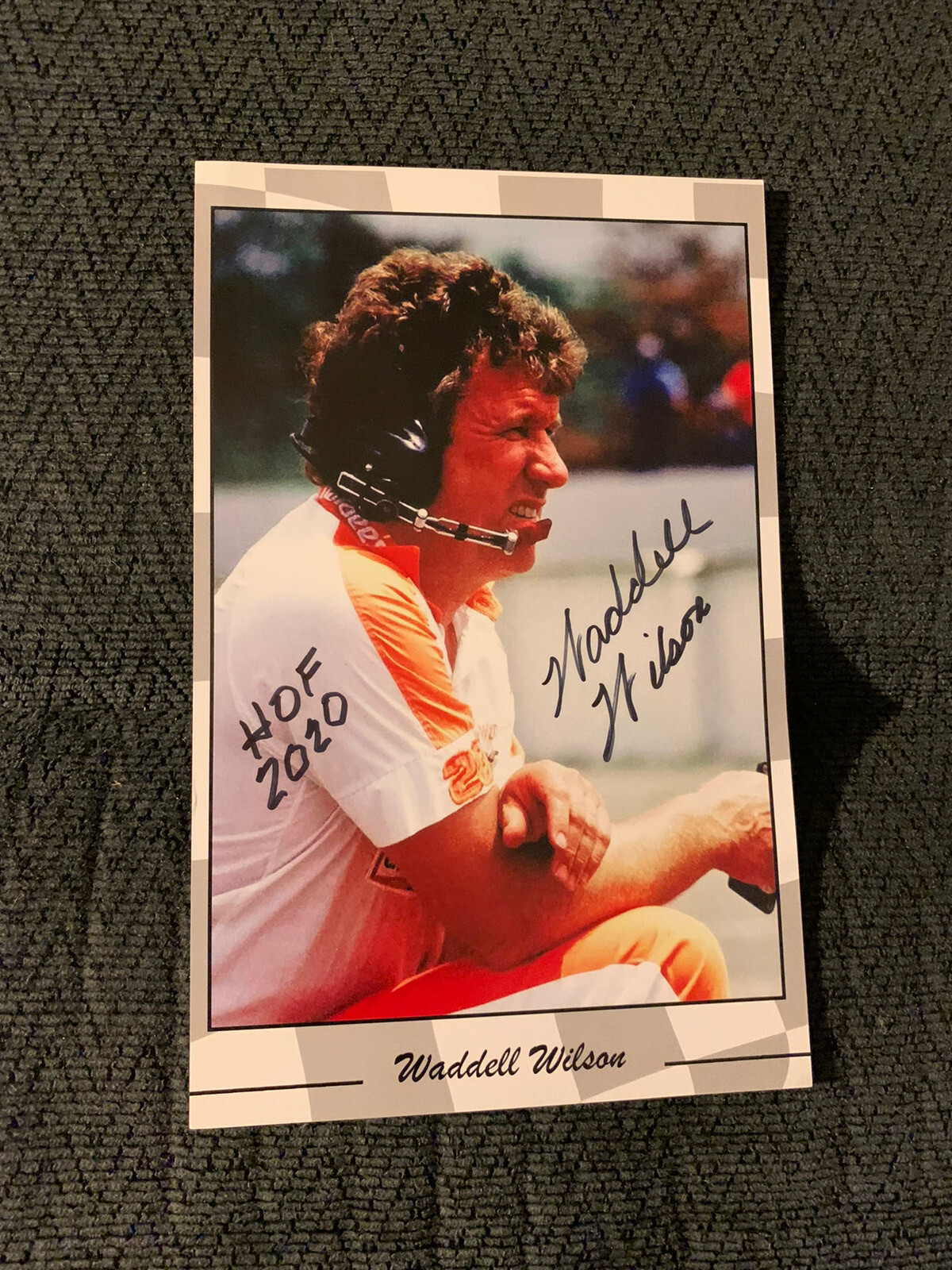 Waddell Wilson Nascar Hall Of Fame 2020 Signed Promo Card Autographed
