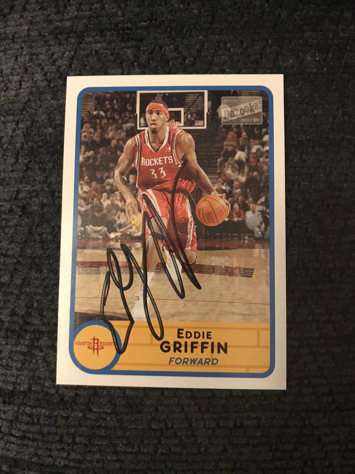 Eddie Griffin Signed Basketball Trading Card Autographed Deceased
