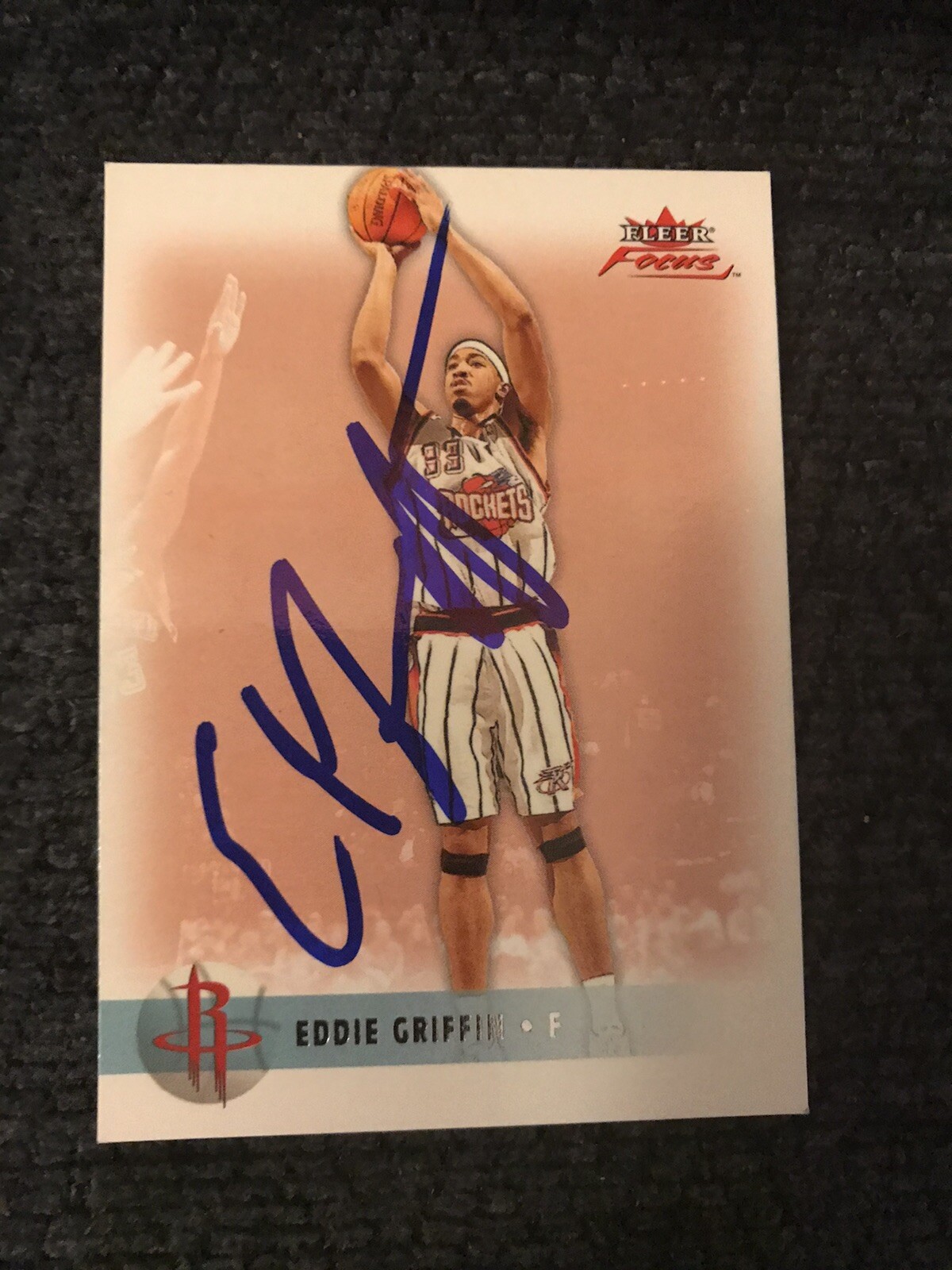 Eddie Griffin Signed Basketball Trading Card Autographed Deceased
