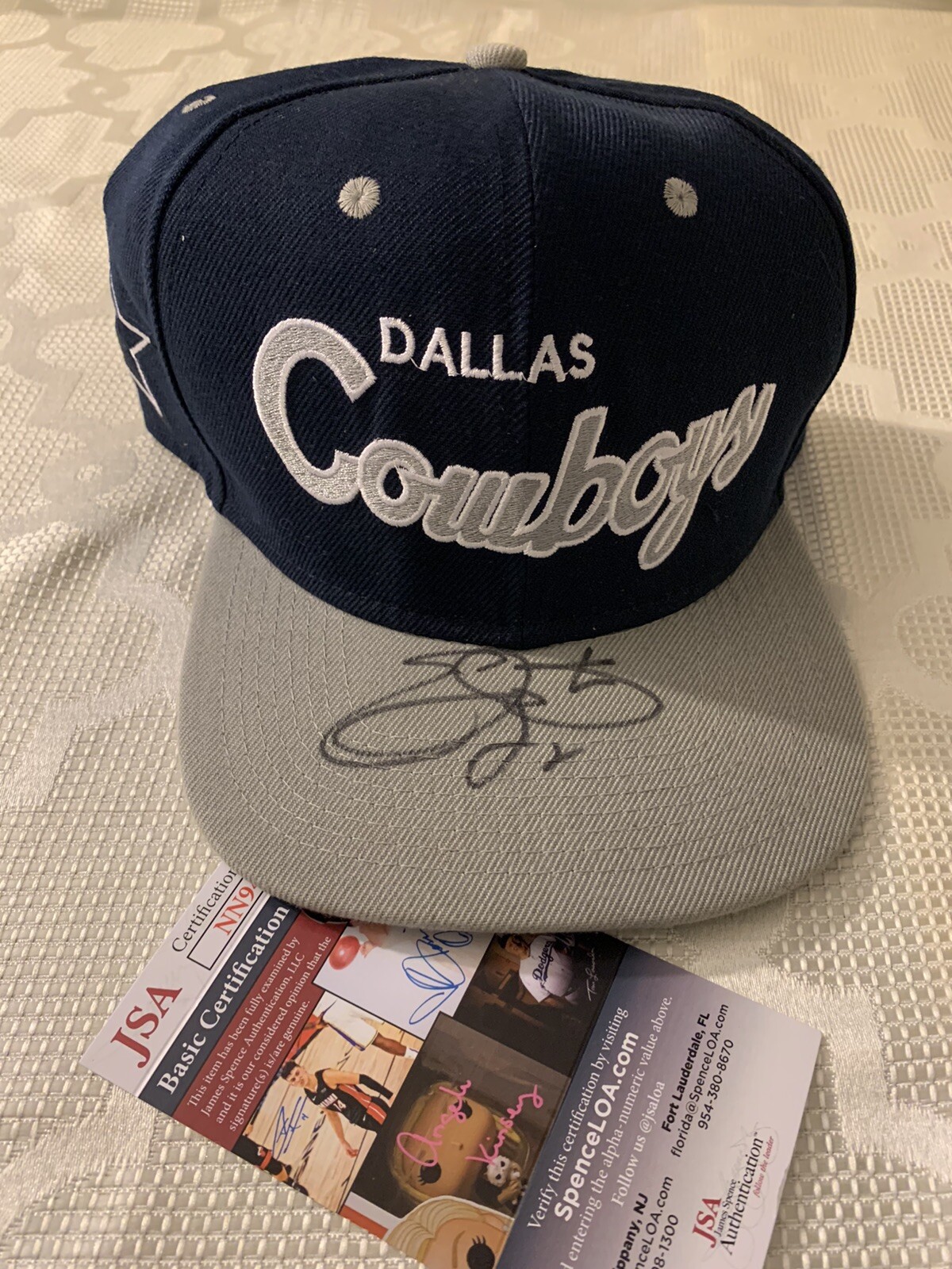 Emmitt Smith Signed Autographed New JSA Authentication COA Dallas Cowboys
