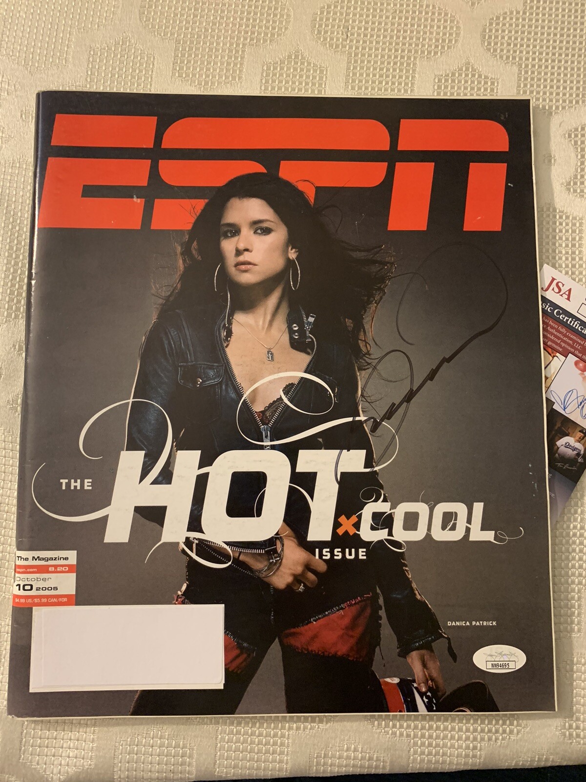 Danica Patrick Signed ESPN Magazine Indy 500 Indianapolis JSA Authentication COA
