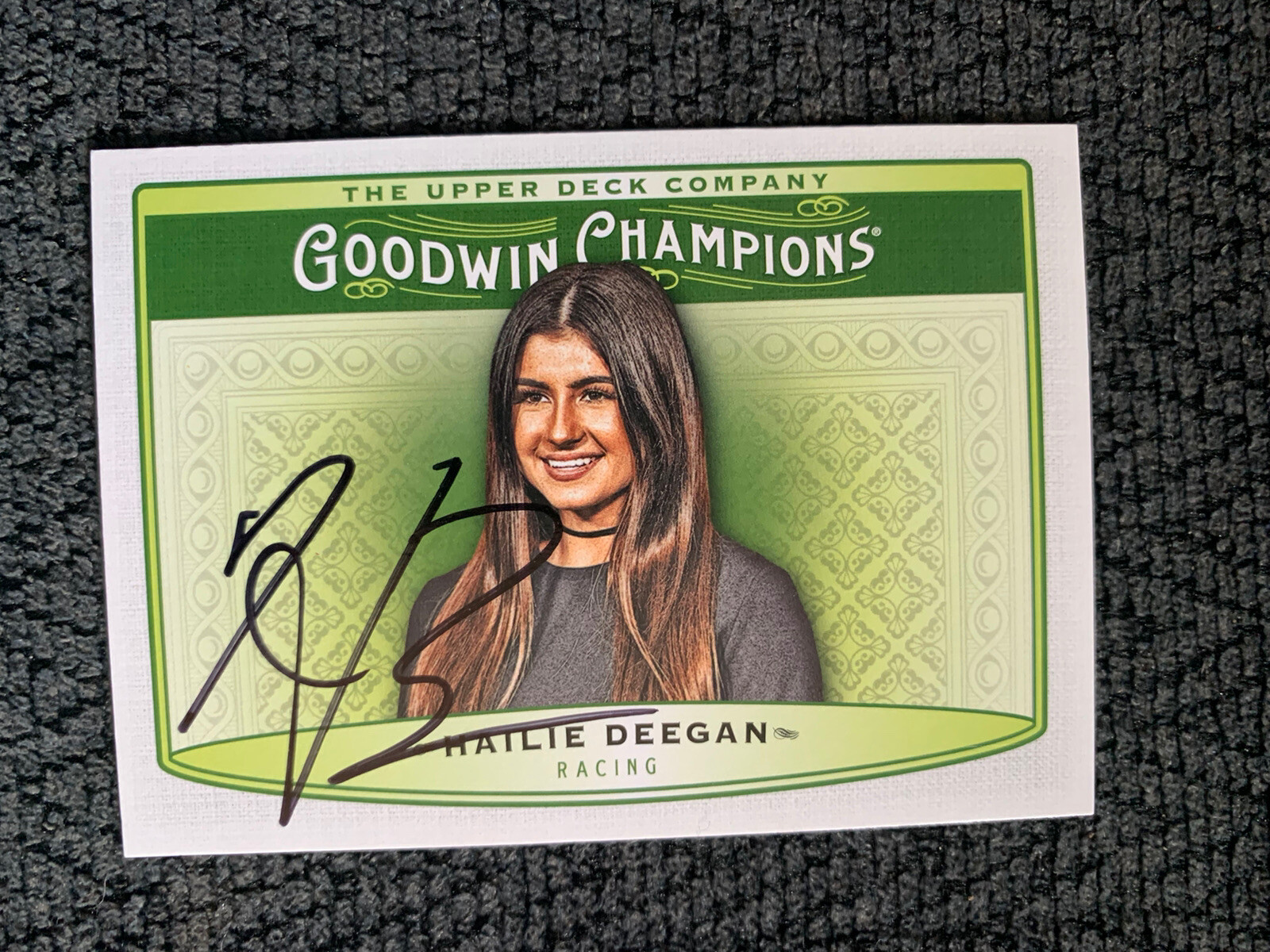 Hailie Deegan Signed Nascar Trading Card Autographed Goodwin Champions 2019
