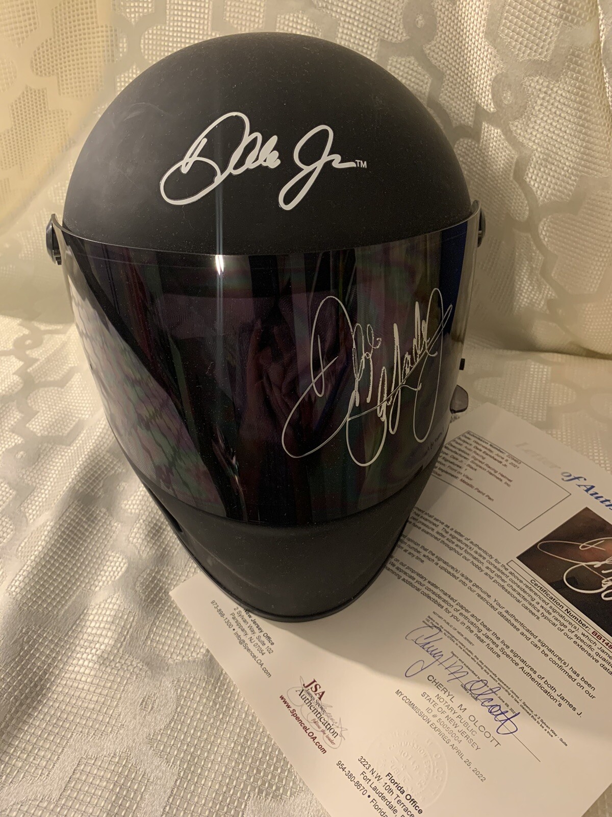 Dale Earnhardt Jr Signed F/S Helmet JSA Authenticated LOA COA Rare Full Sig
