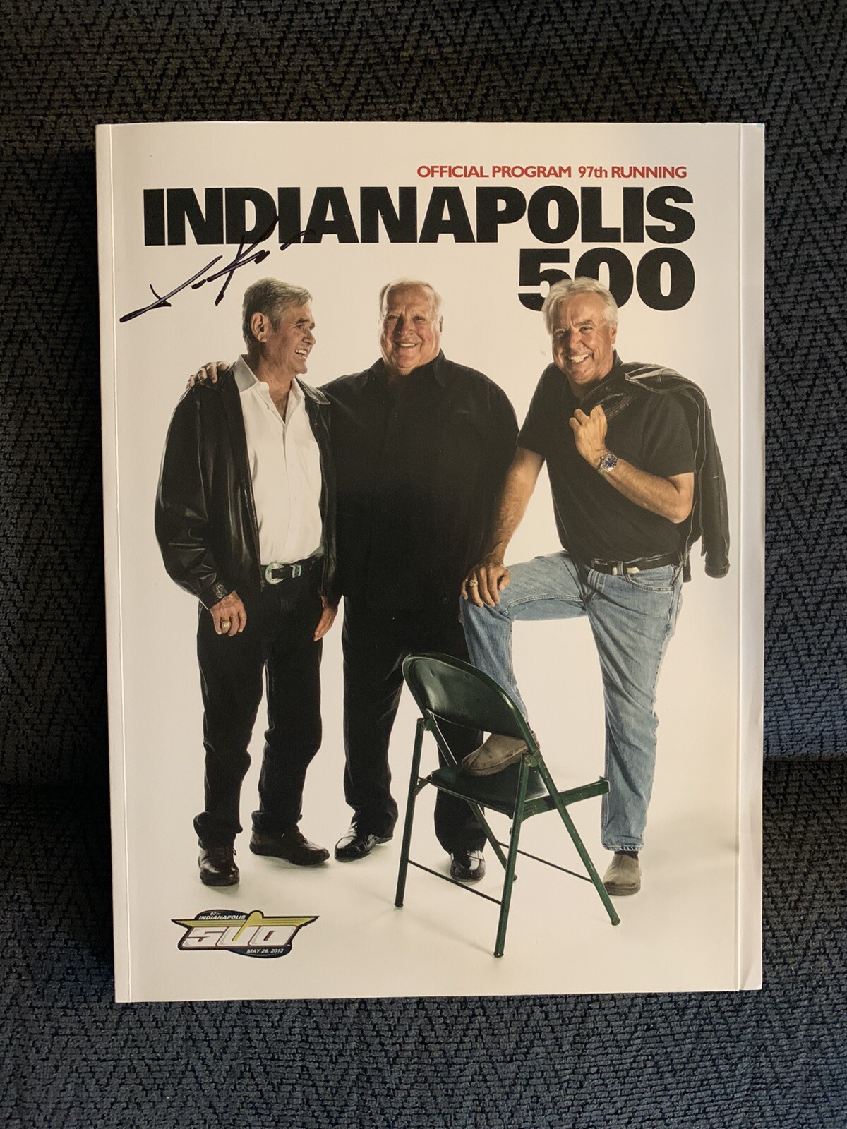 2013 Indy 500 Program Signed By Winner Tony Kanaan Autographed Indianapolis
