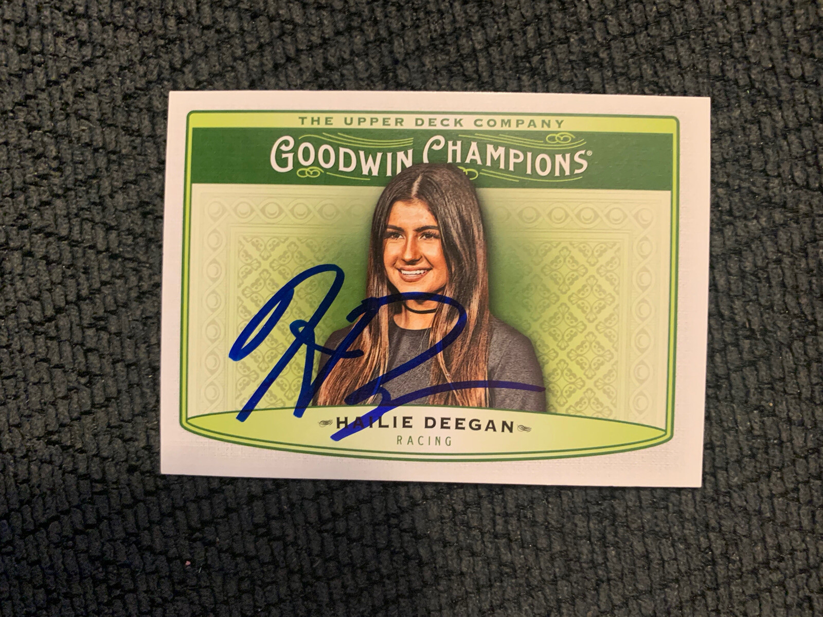 Hailie Deegan Signed Nascar Trading Card Autographed Goodwin Champions 2019
