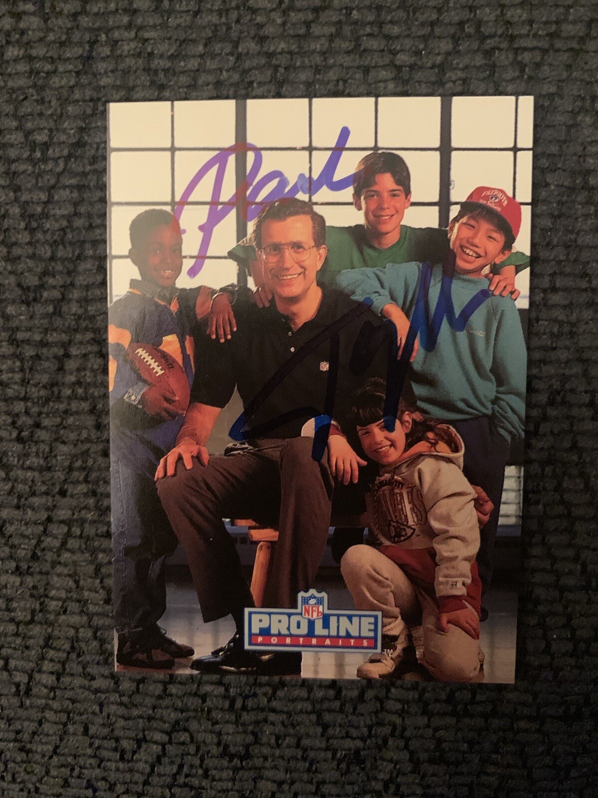 Paul Tagliabue Signed Football Trading Card
