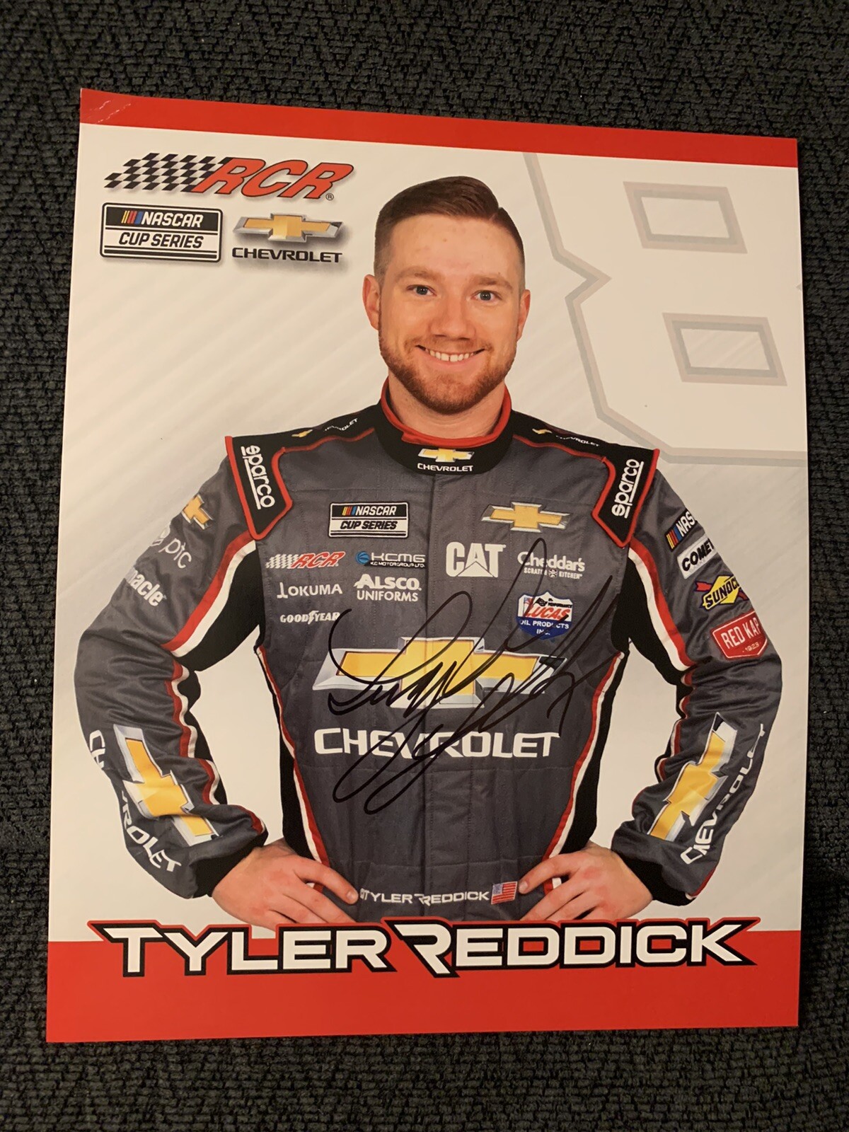 Tyler Reddick Signed Promo Hero Card Nascar Autographed 2021

