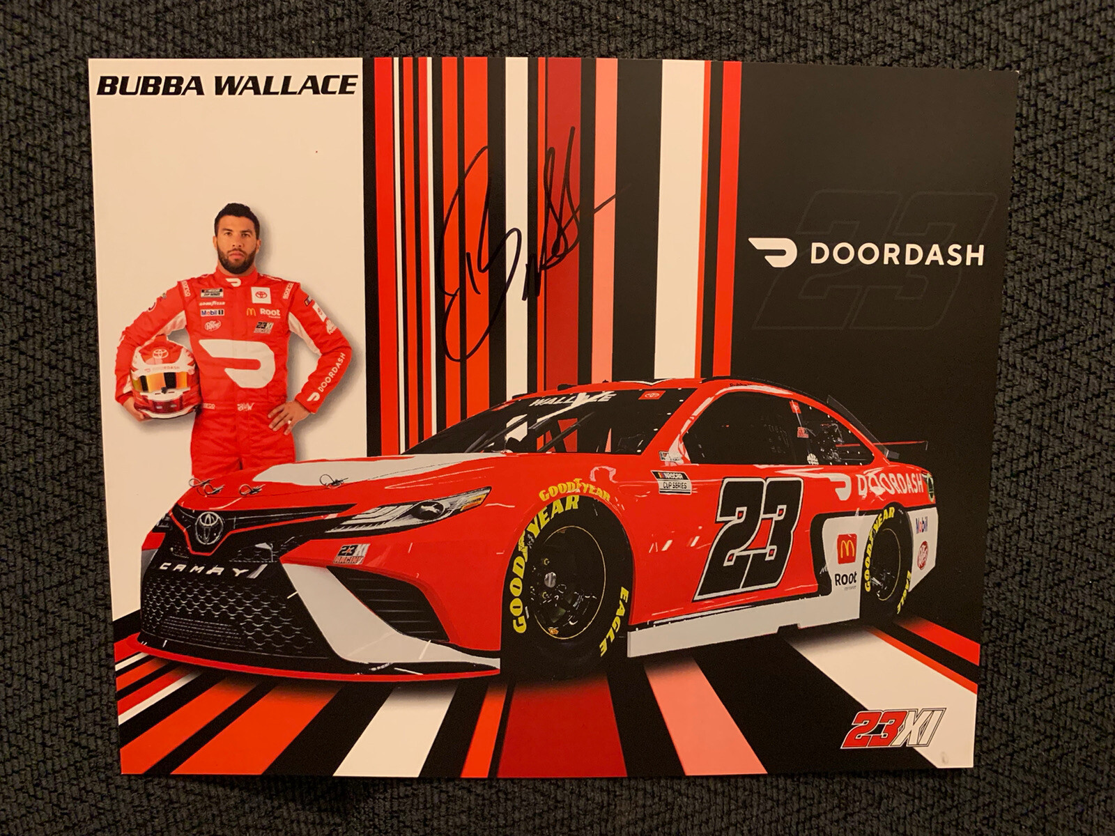 Darrell Bubba Wallace Jr 2021 Signed Promo Hero Card Autographed
