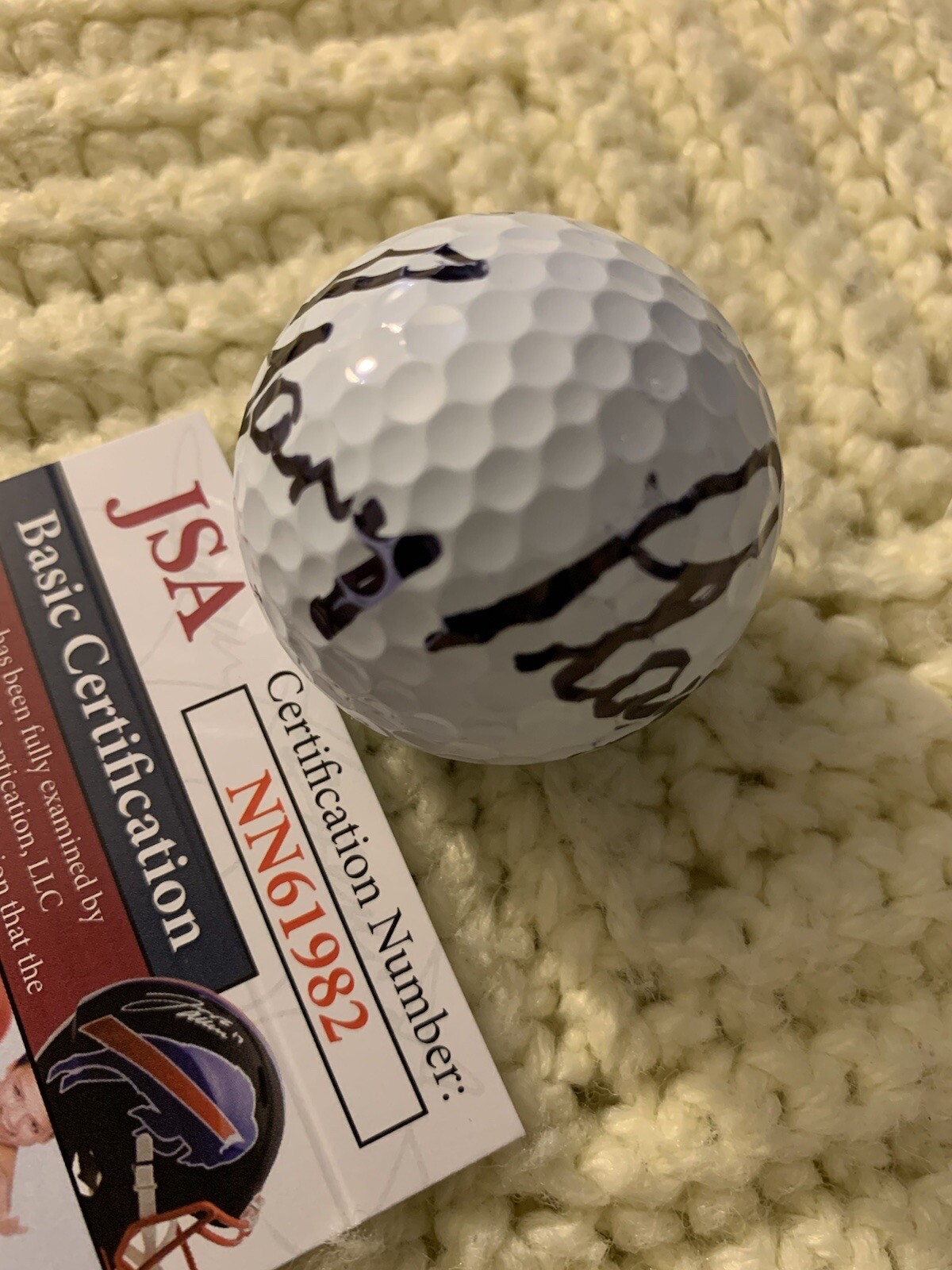 Gary Player Signed Masters Logo Ball Pga Tour Autographed JSA Authentication COA
