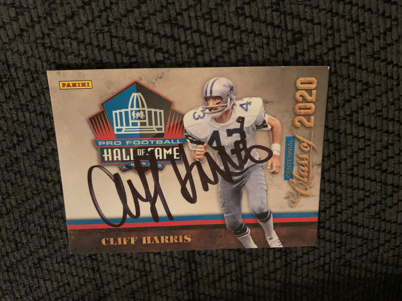 Cliff Harris Signed Trading Card Autographed Football Hall Of Fame Panini 2020
