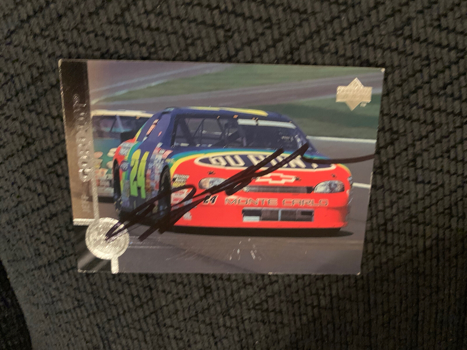 Jeff Gordon Signed Nascar Trading Card Racing Legend Autographed
