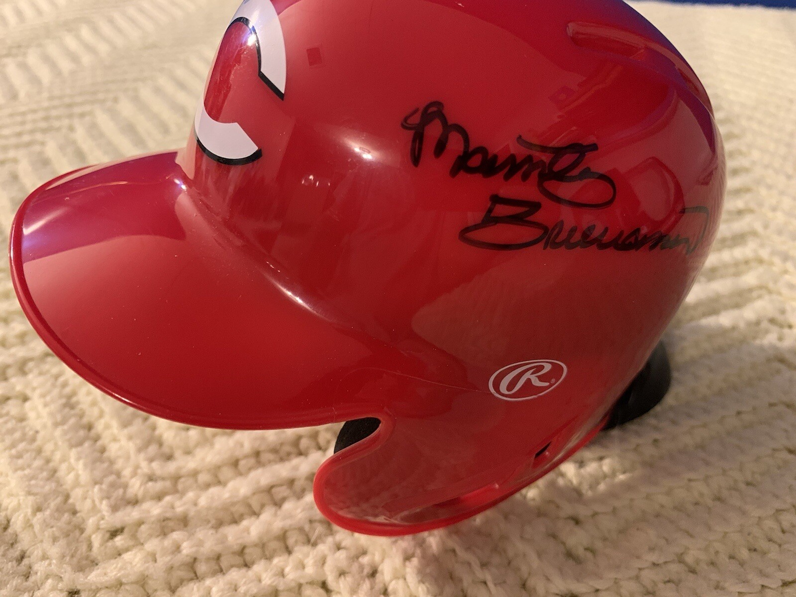 Marty Brennaman Cincinnati Reds Signed Mini Helmet Autographed
