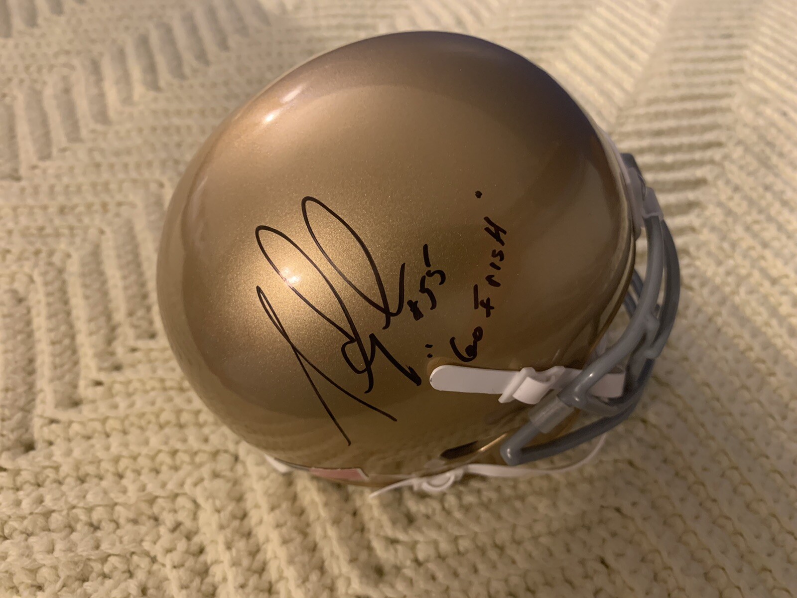 Mike Golic Signed NFL Mini Helmet Autographed Notre Dame Irish
