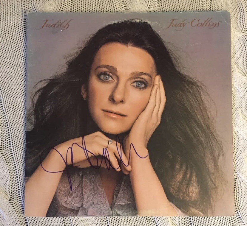 Judy Collins SIGNED Vinyl Record ALBUM Cover “Judith”
