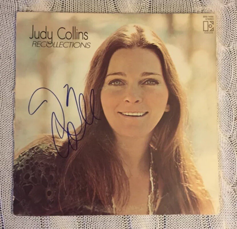 Judy Collins SIGNED Vinyl Record ALBUM Cover “Recollections”
