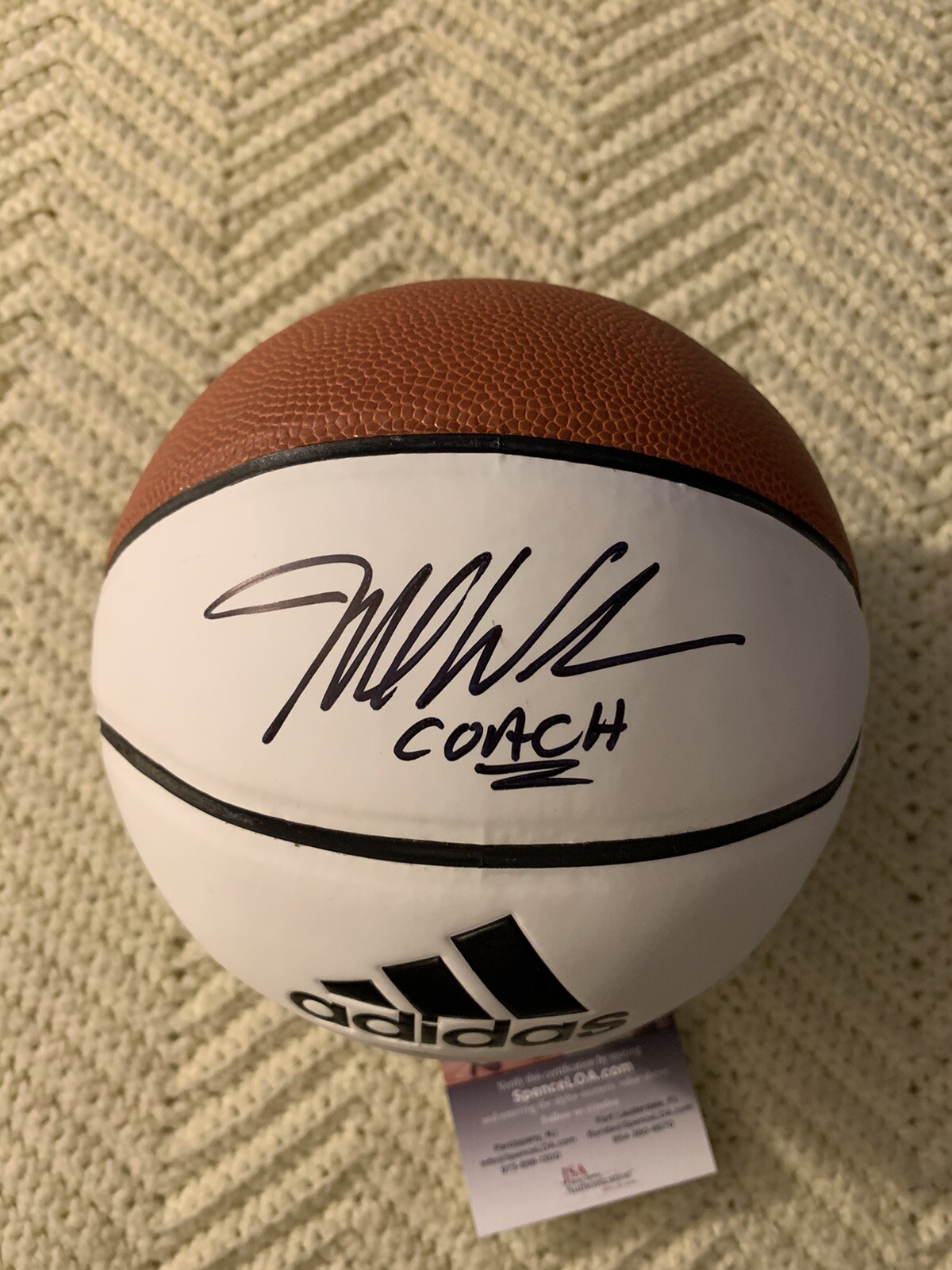 Mike Woodson Signed Mini Basketball IU Indiana Hoosiers JSA Authentication COA
