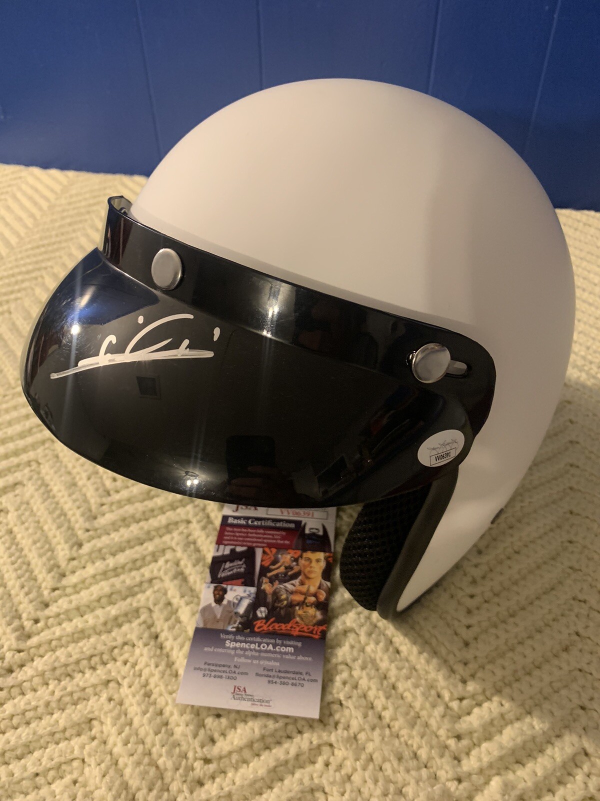 Mario Andretti Signed Full Size Open-Faced Helmet Indy 500 JSA Authenticated COA
