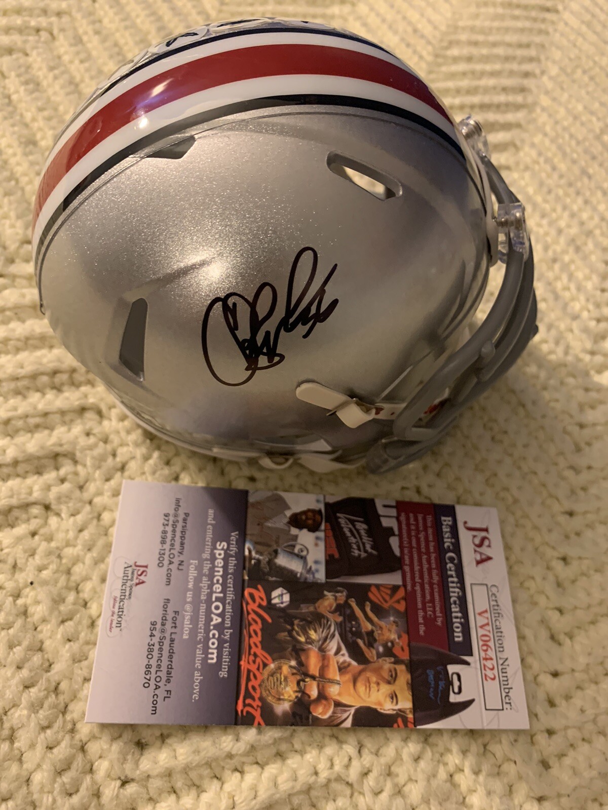 Chris Spielman Signed Mini Helmet Ohio State Buckeyes JSA Authentication COA

