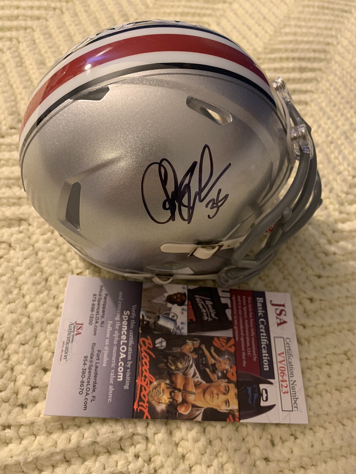 Chris Spielman Signed Mini Helmet Ohio State Buckeyes JSA Authentication COA
