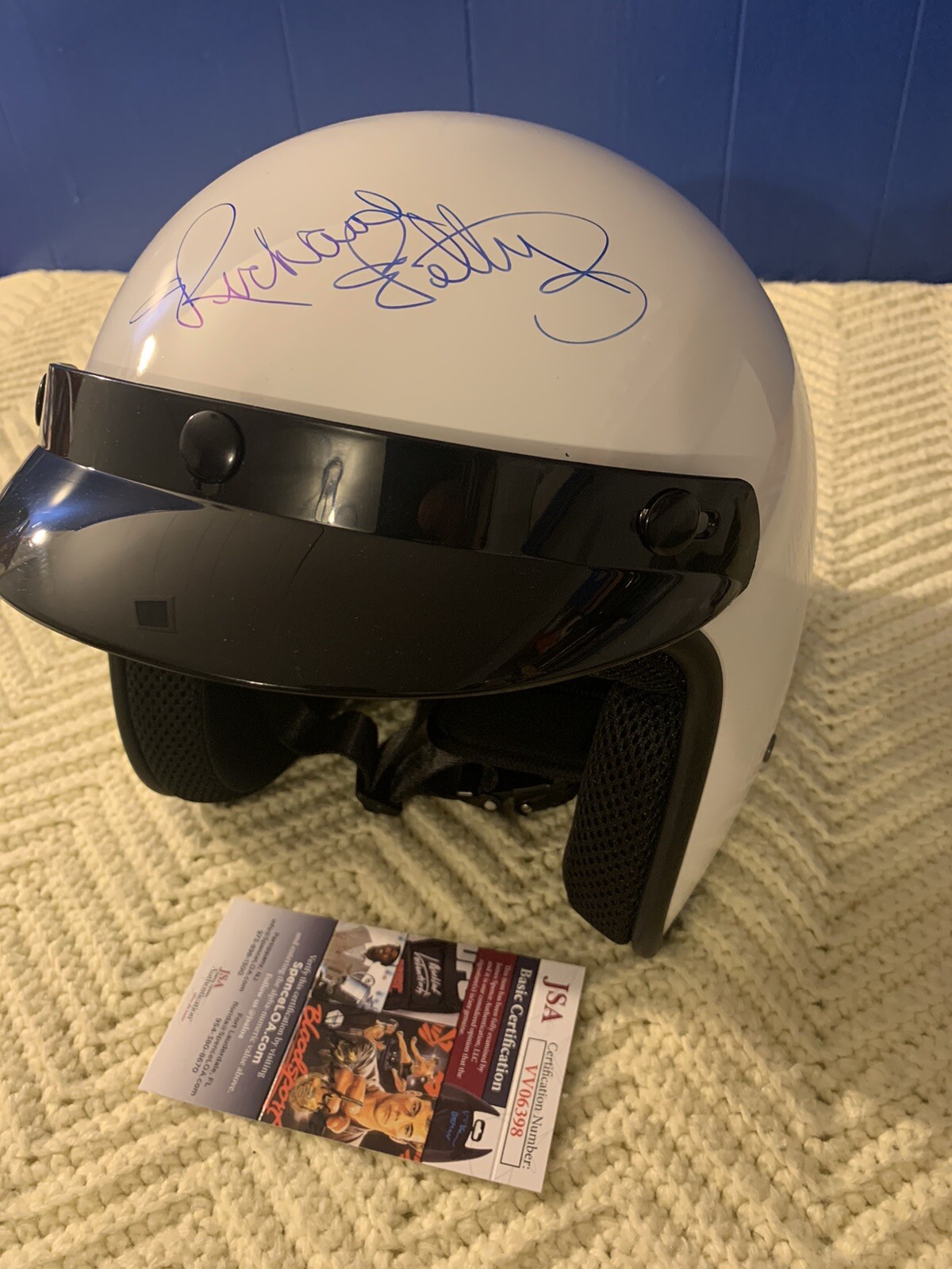 Richard Petty Signed Full Size Open-Faced Helmet New JSA Authenticated COA
