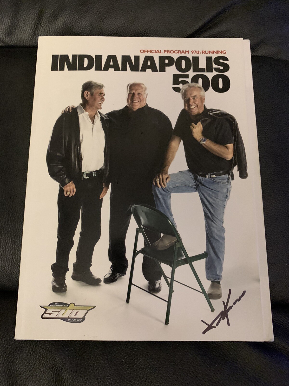 2013 Indy 500 Program Signed By Winner Tony Kanaan Autographed Indianapolis
