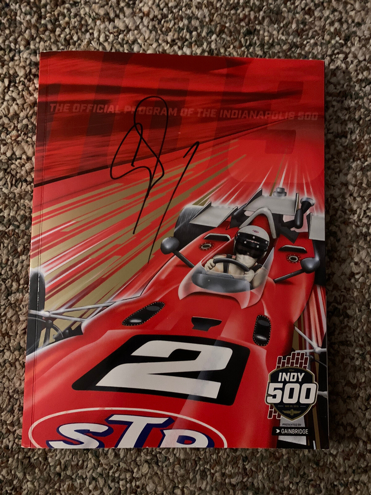 Team Penske Signed 2019 Indy Car Program Simon Pagenaud Winner Indianapolis 500
