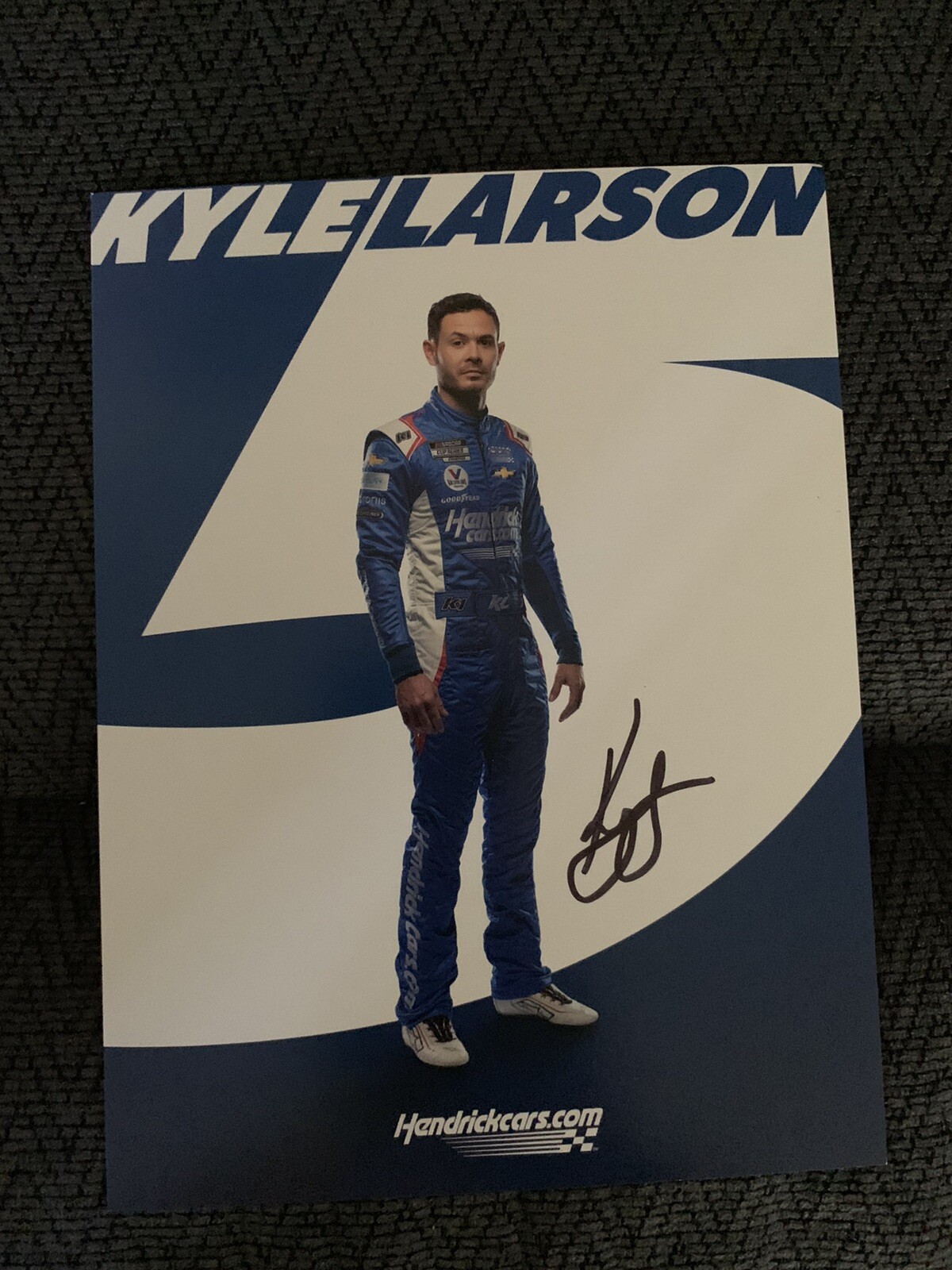 Kyle Larson Signed Promo Hero Card Nascar Autographed 2022
