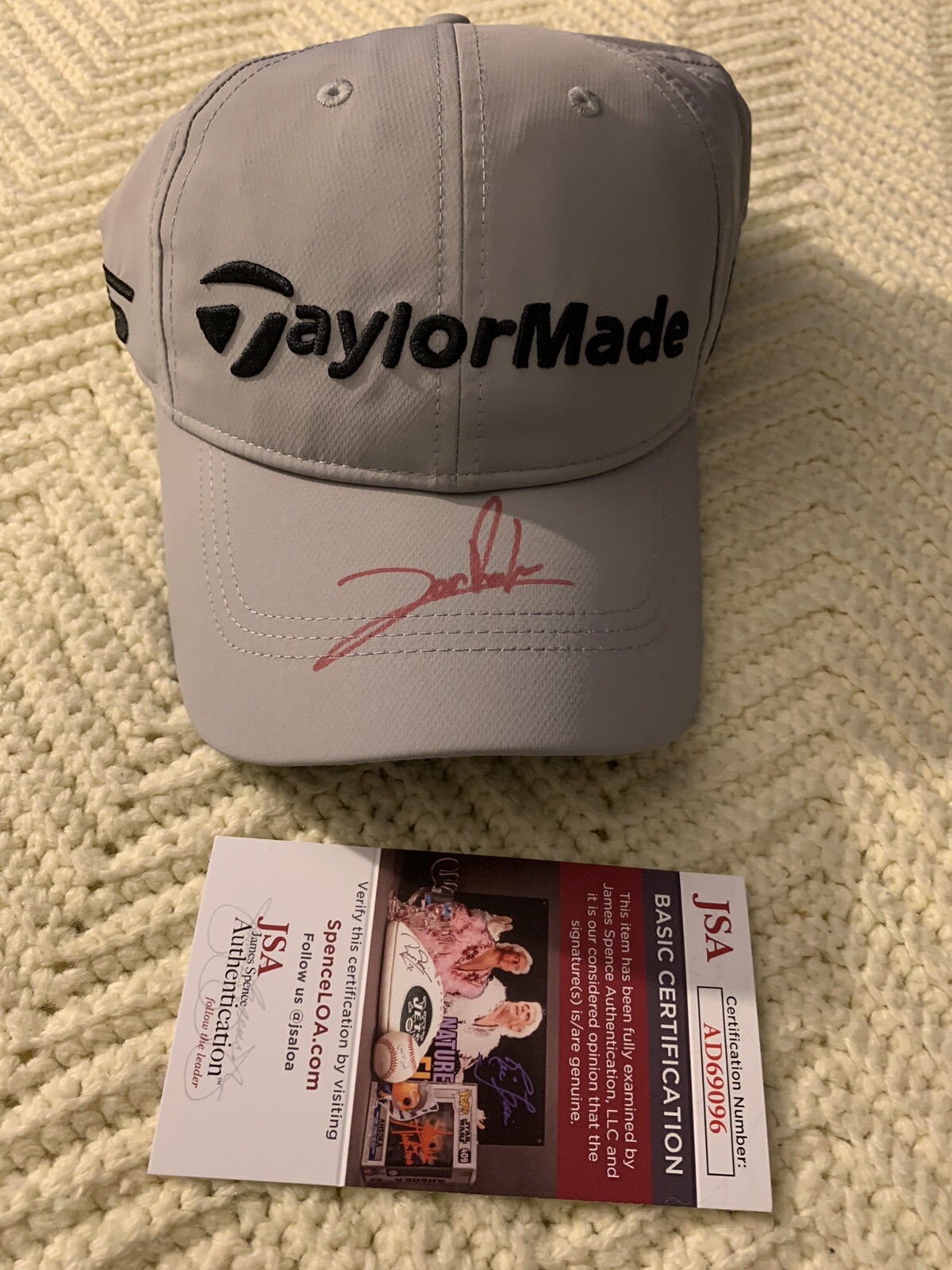 Jon Rahm Signed Golf Hat Pga Tour Autographed JSA Authentication COA Taylor Made
