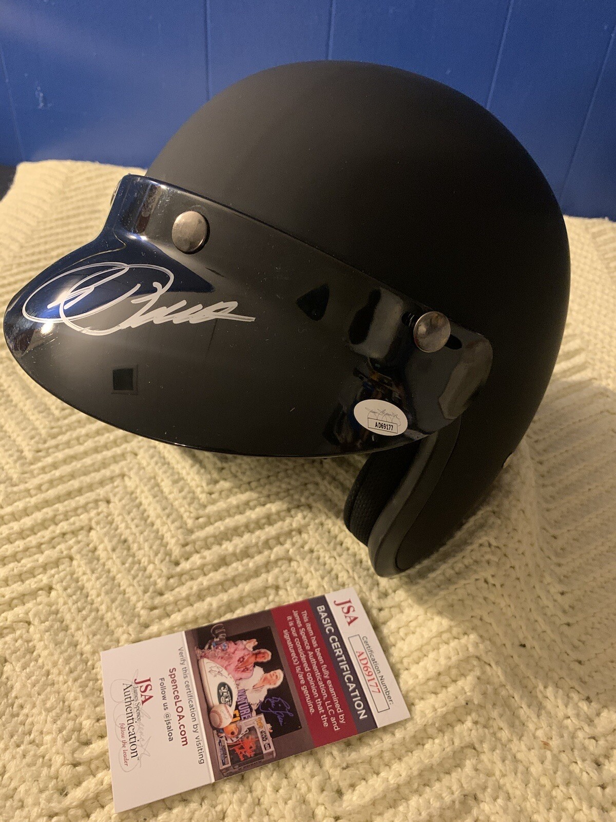 Roger Penske Signed Full Size Open-Faced Helmet Indy 500 JSA Authenticated COA
