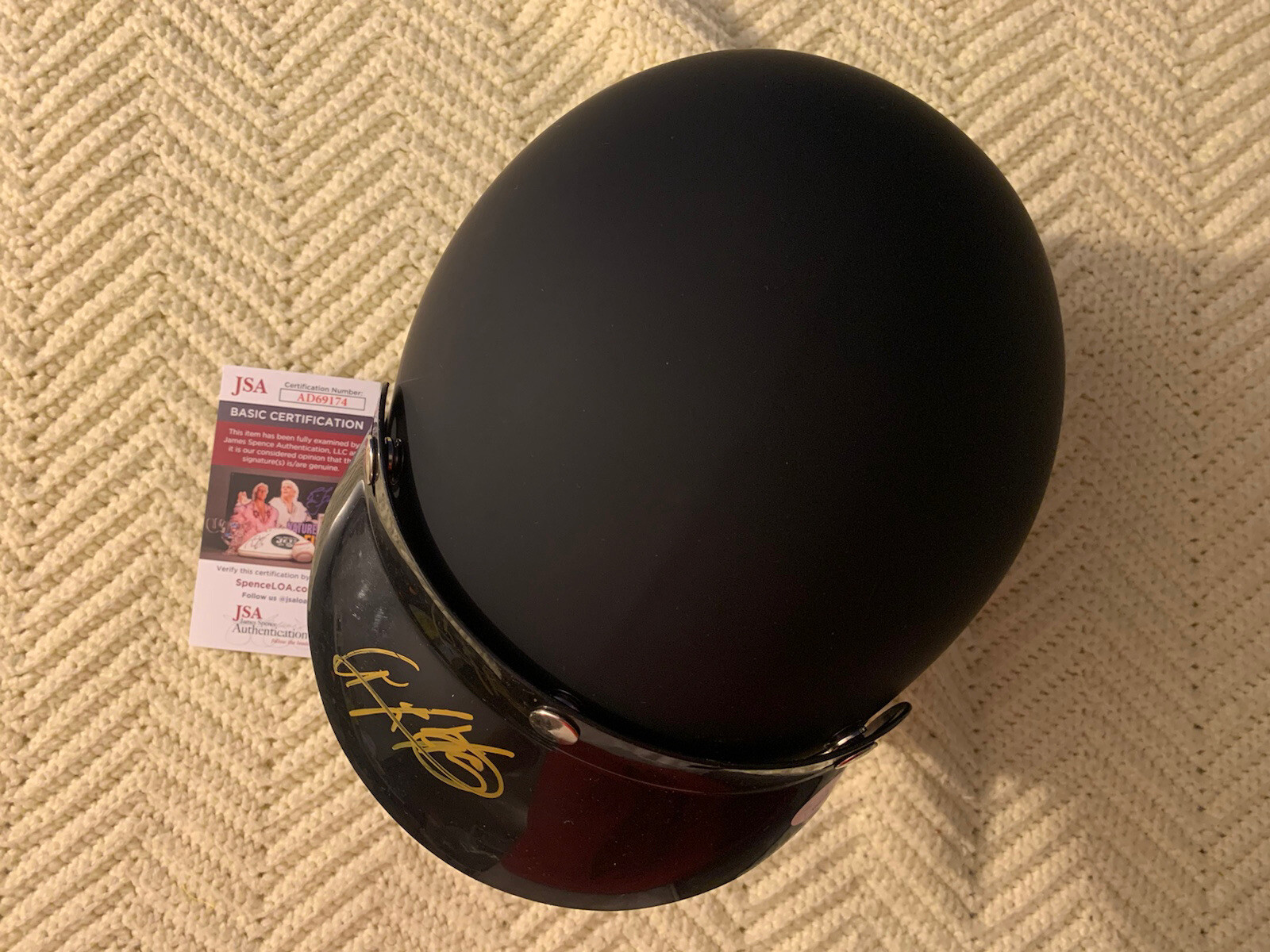 AJ Foyt Signed Full Size Open-Faced Helmet Indy 500 JSA Authenticated COA
