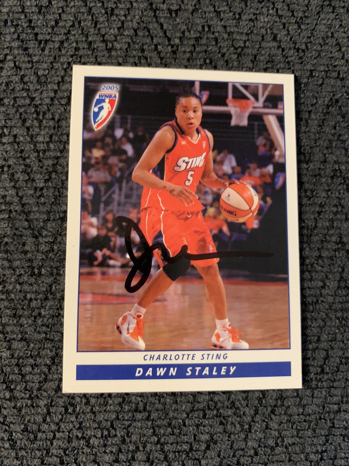 Dawn Staley Signed Trading Card Autographed Basketball Hall Of Fame
