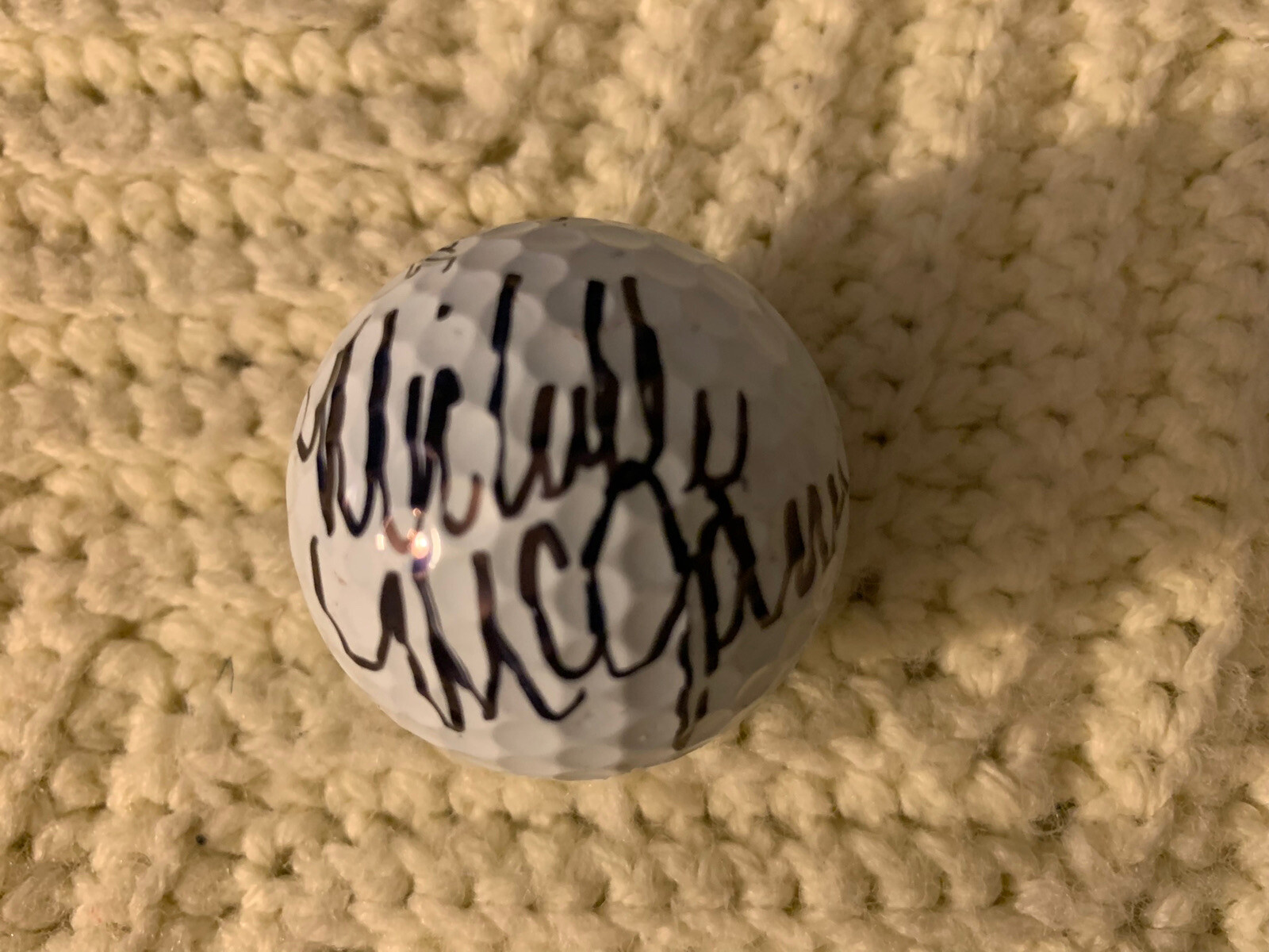 Michelle McGann Signed Golf Ball Autographed LPGA
