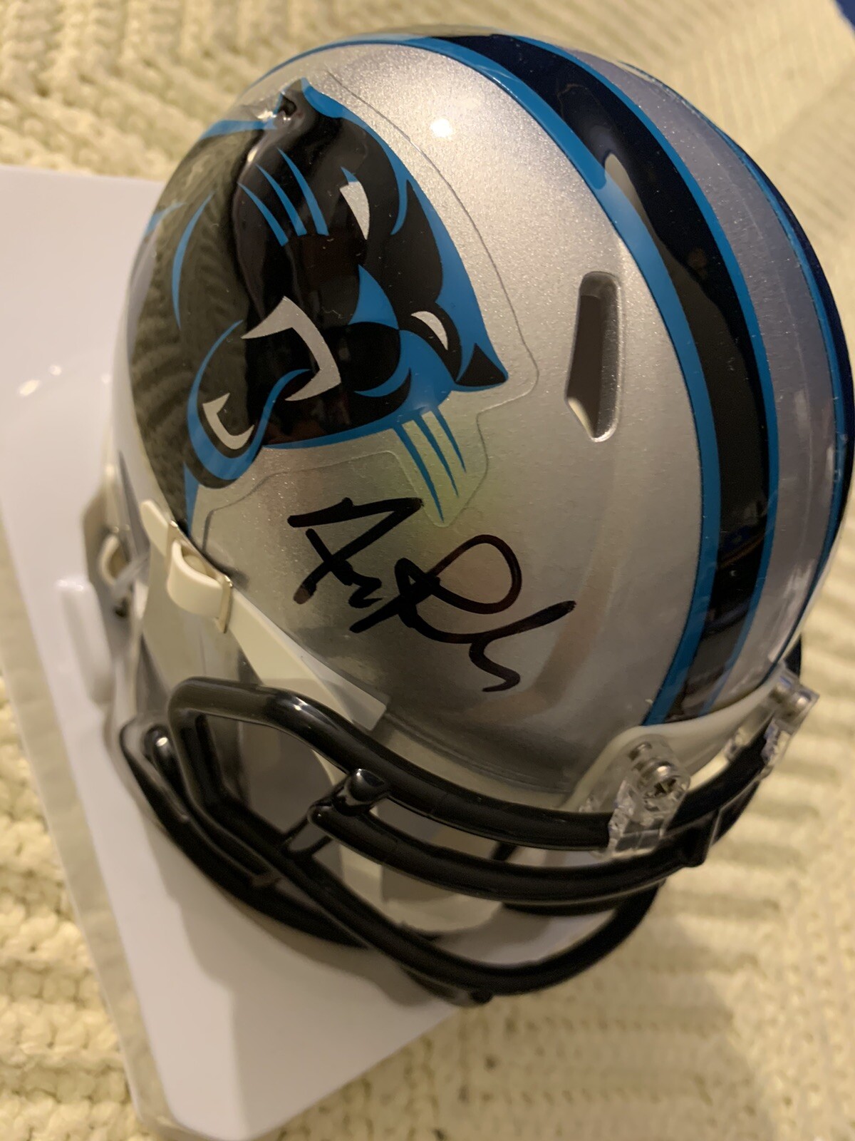 Coach Frank Reich Signed Mini Helmet Autographed Carolina Panthers
