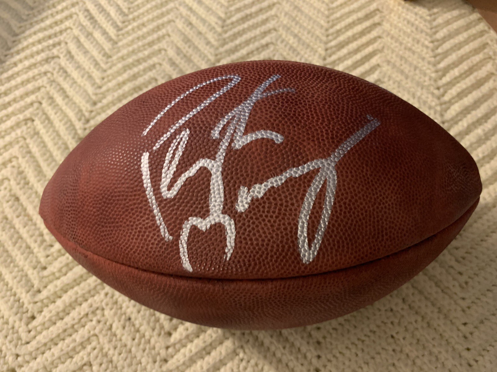 Peyton Manning Signed The Duke NFL SB XLI Football Mounted Memories COA 443/500
