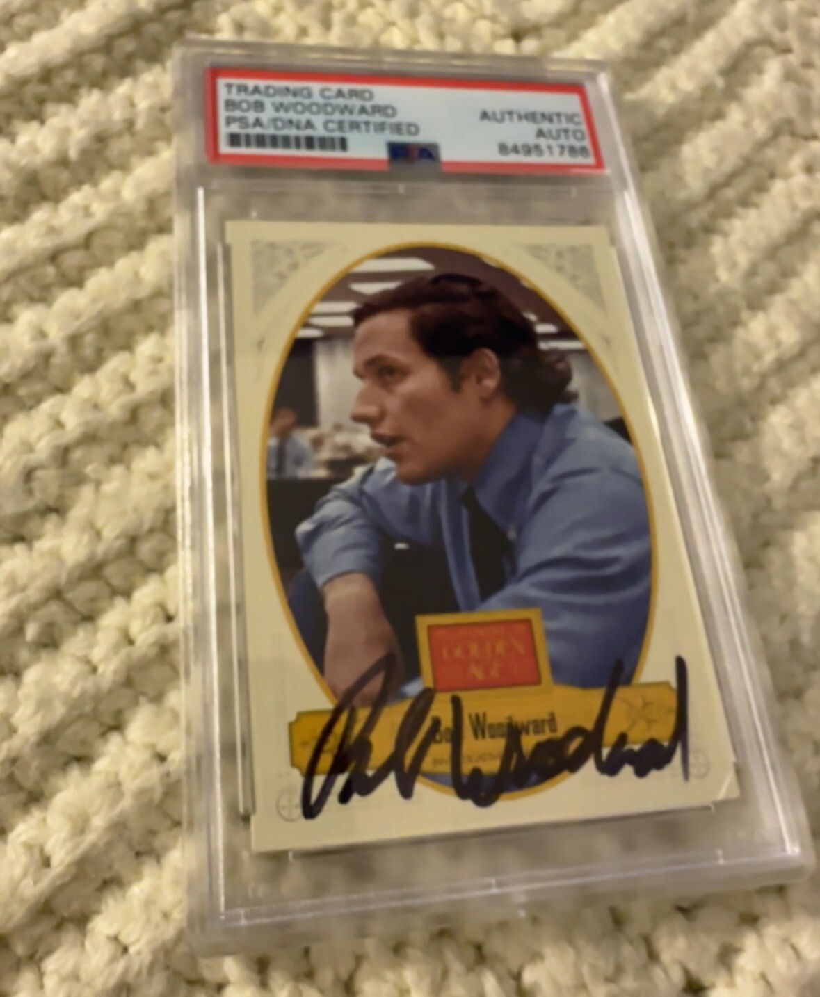Bob Woodward Signed 2012 Panini Golden Age #136 Card PSA /DNA Slab COA Watergate
