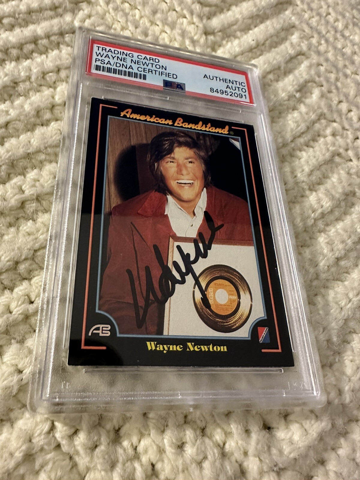 Wayne Newton Signed 1993 American Bandstand #48 Card PSA /DNA Slab COA Mr Vegas
