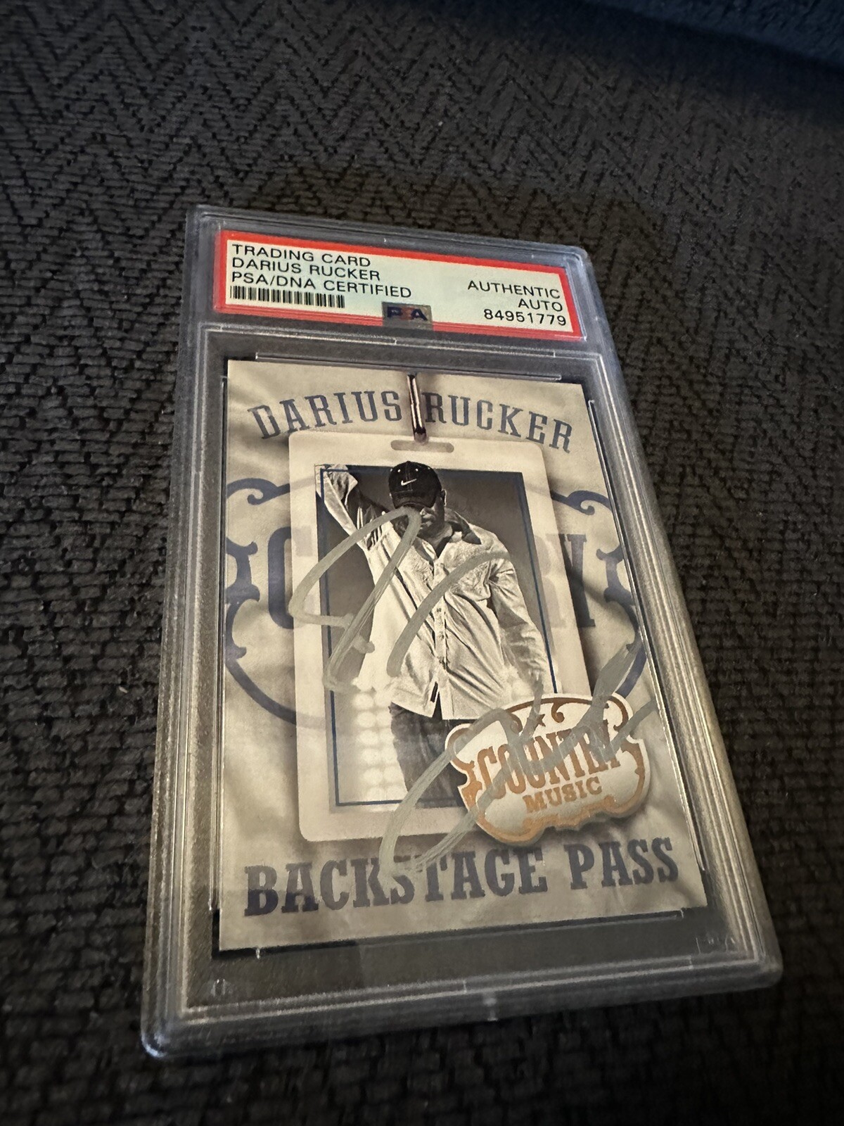 Darius Rucker Signed 2014 Panini Country Backstage Pass #14 Card PSA /DNA Slab
