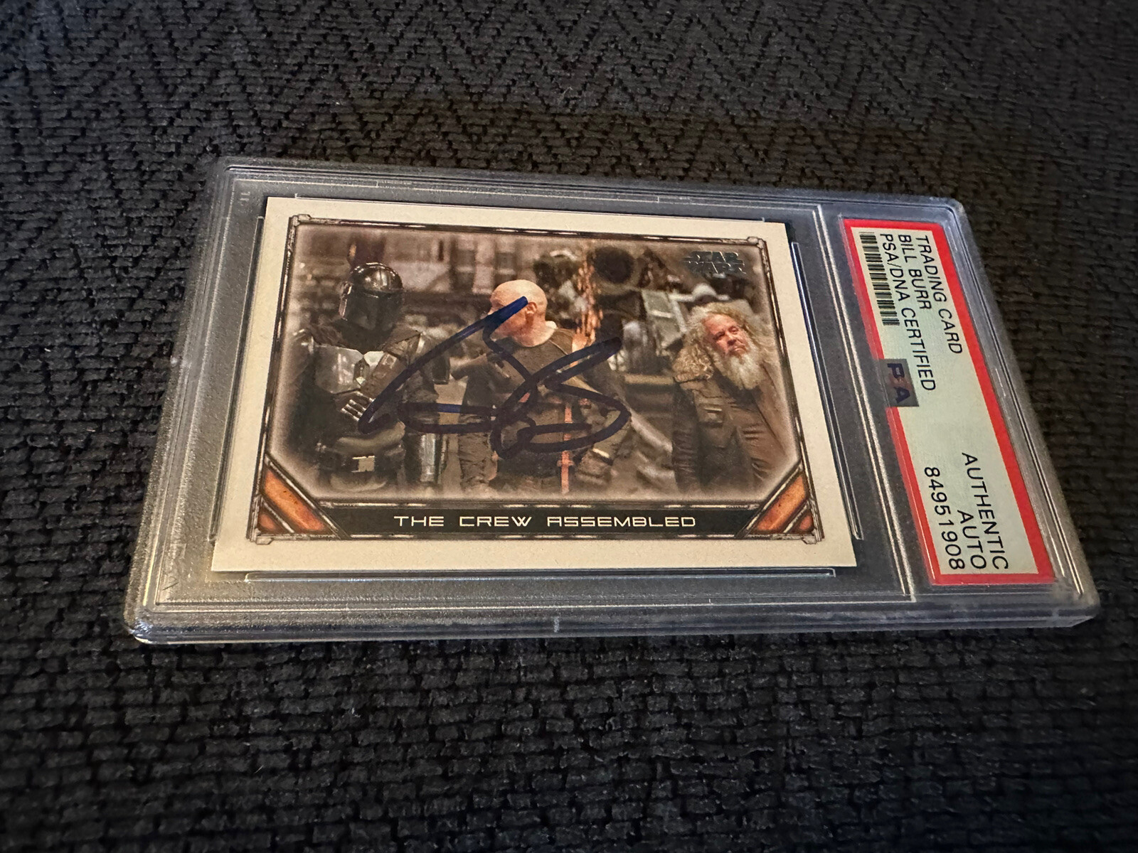 Bill Burr Signed 2021 Topps The Mandalorian #67 Card PSA /DNA Slab COA Rookie RC
