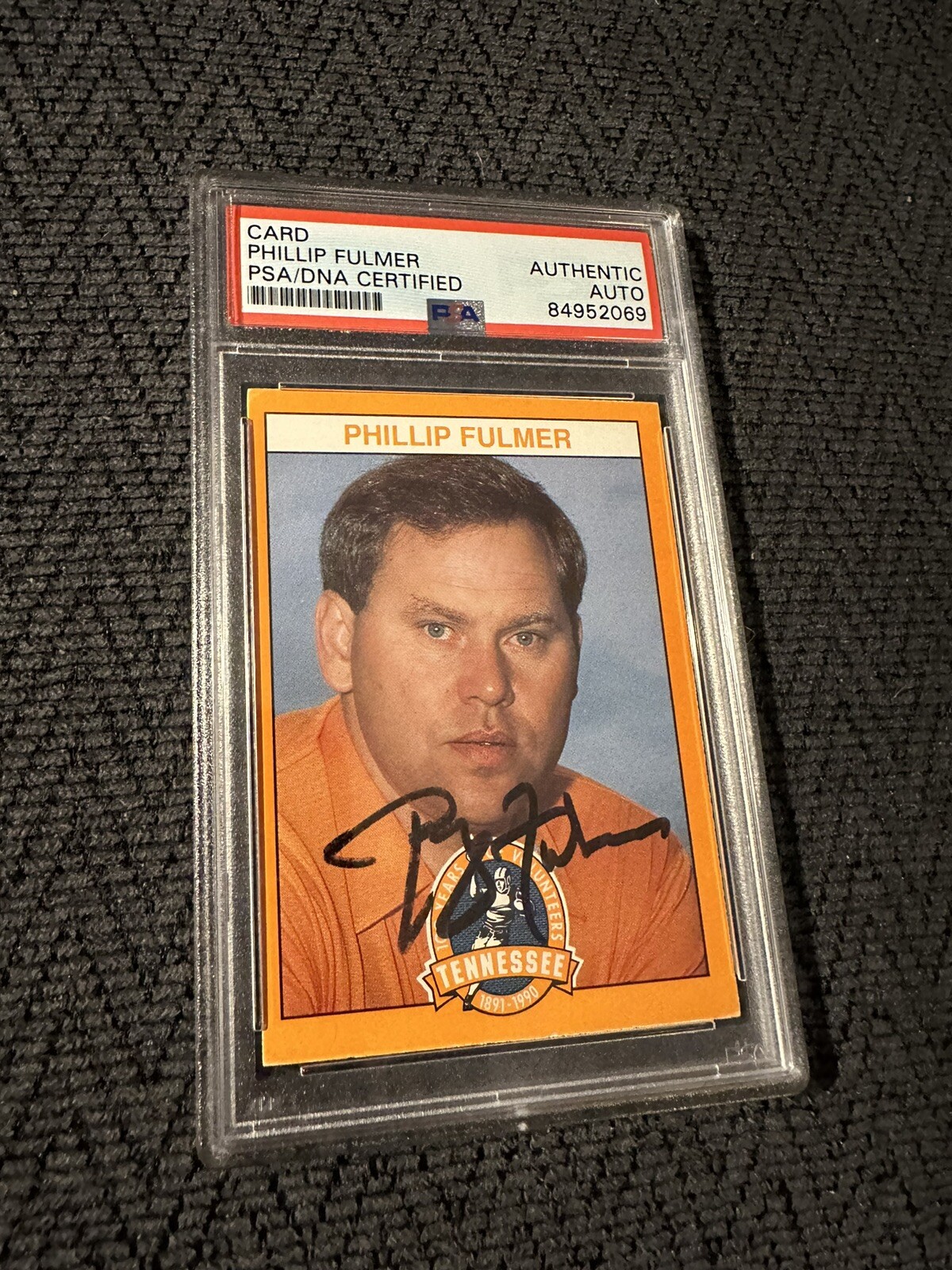 New ListingPhillip Fulmer Signed 1990 100 Years Of Volunteers #101 Card PSA /DNA RC Rookie
