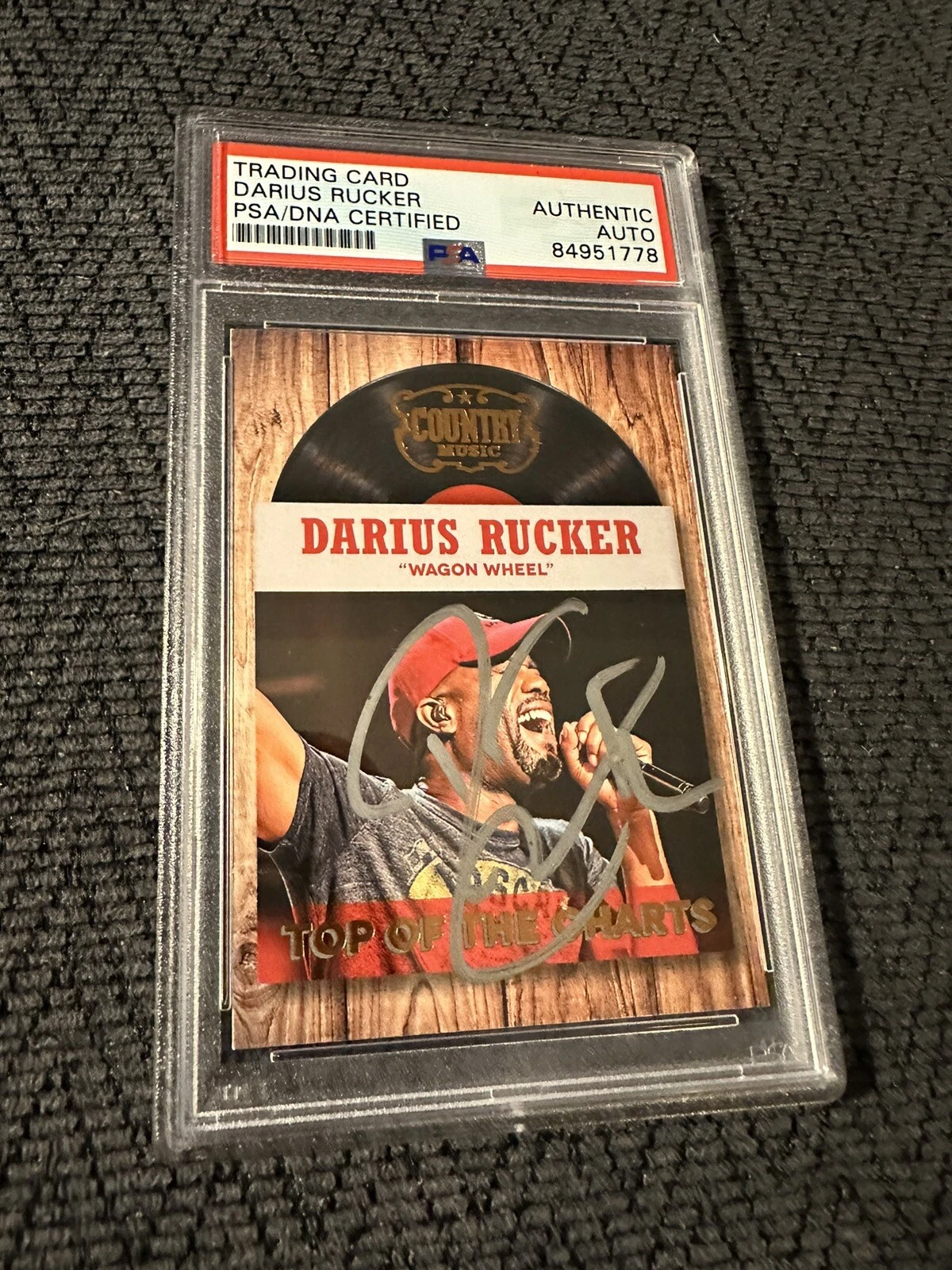 New ListingDarius Rucker Signed 2013 Country Music Top Of The Charts #20 Card PSA /DNA Slab
