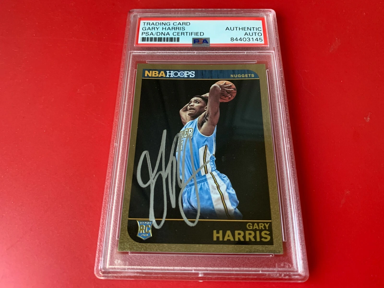 Gary Harris 2014-15 Panini NBA Hoops Rookie Card Signed Auto PSA/DNA Slabbed
