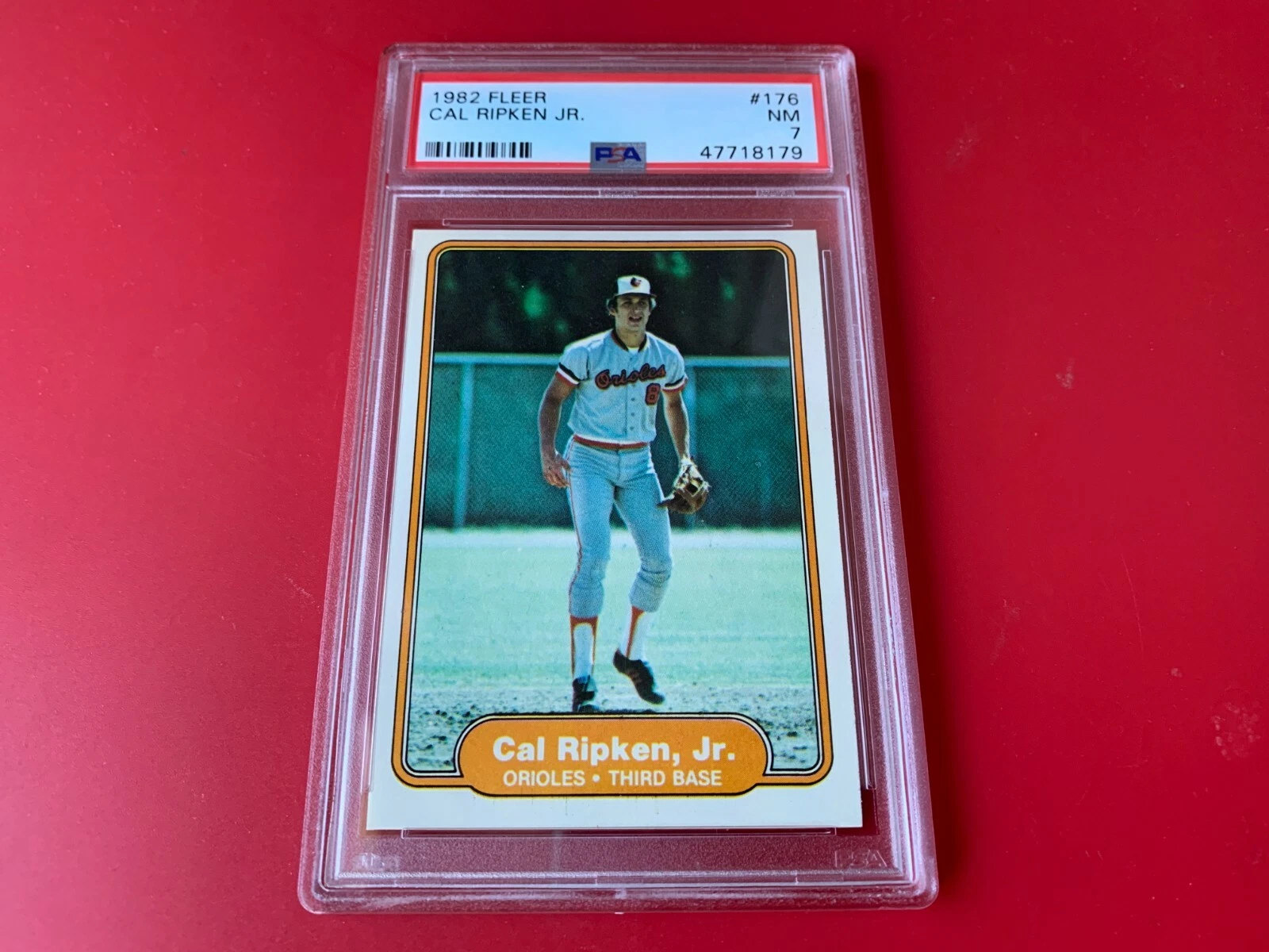 Cal Ripken Jr. HOF Orioles 1982 Fleer Rookie PSA 7
