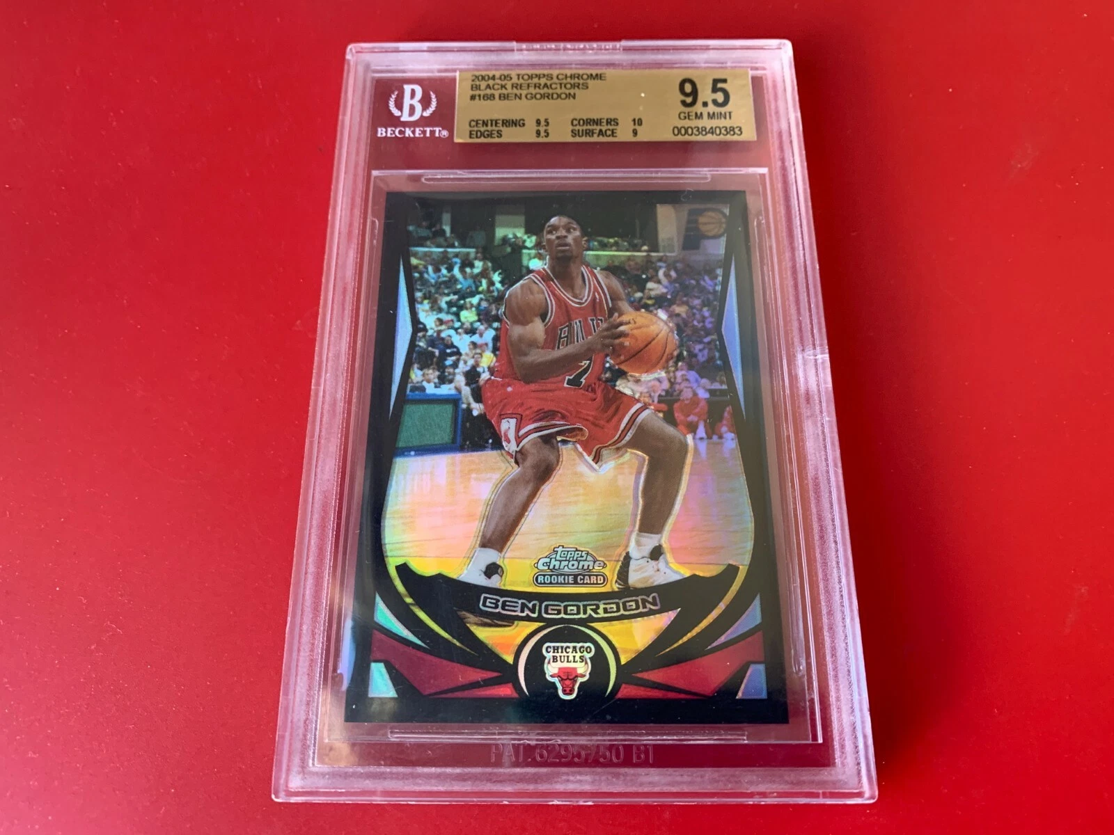 Ben Gordon 2004-05 Topps Chrome Black Refractors /500 ROOKIE BGS 9.5 GEM MINT
